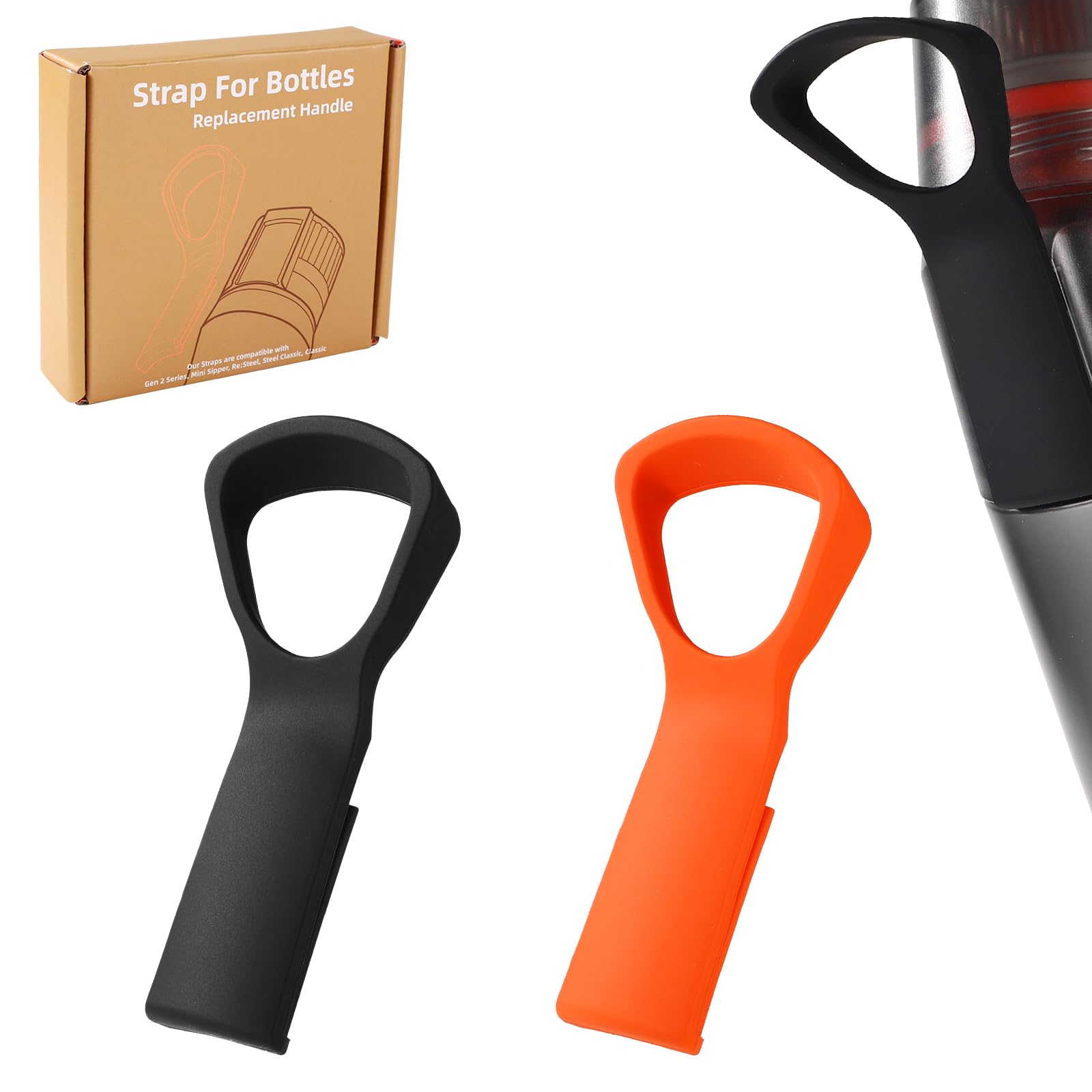 2pcs Handle Carrier Grip Holder Strap Compatible with Air Up Water Bottle