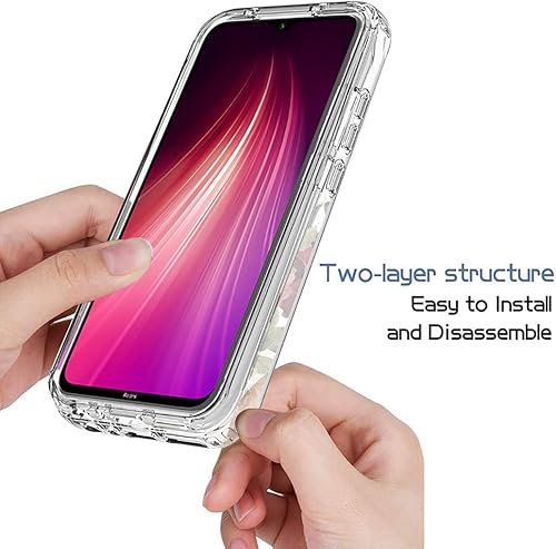 Miniatura 4 de Funda para Redmi Note 8 (20192021) M1908C3JH M1908C3JGG con protector de pantalla de vidrio templado, funda protectora de cuerpo completo con patrón