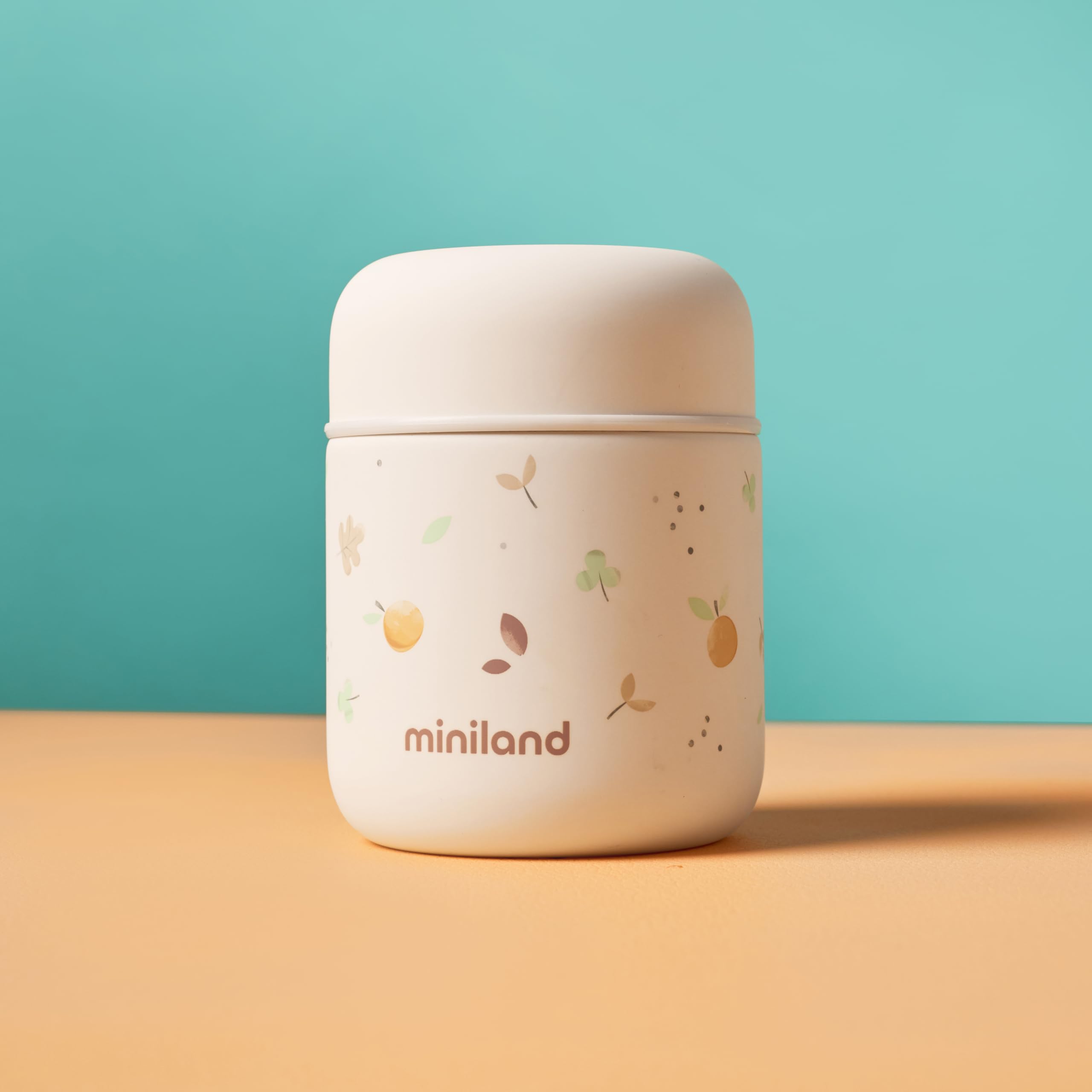 Miniland Thermos Mini Valencia 280ml. Thermos pour aliments pour bébés, avec double couche d'acier qui maintient la température des aliments pendant des heures