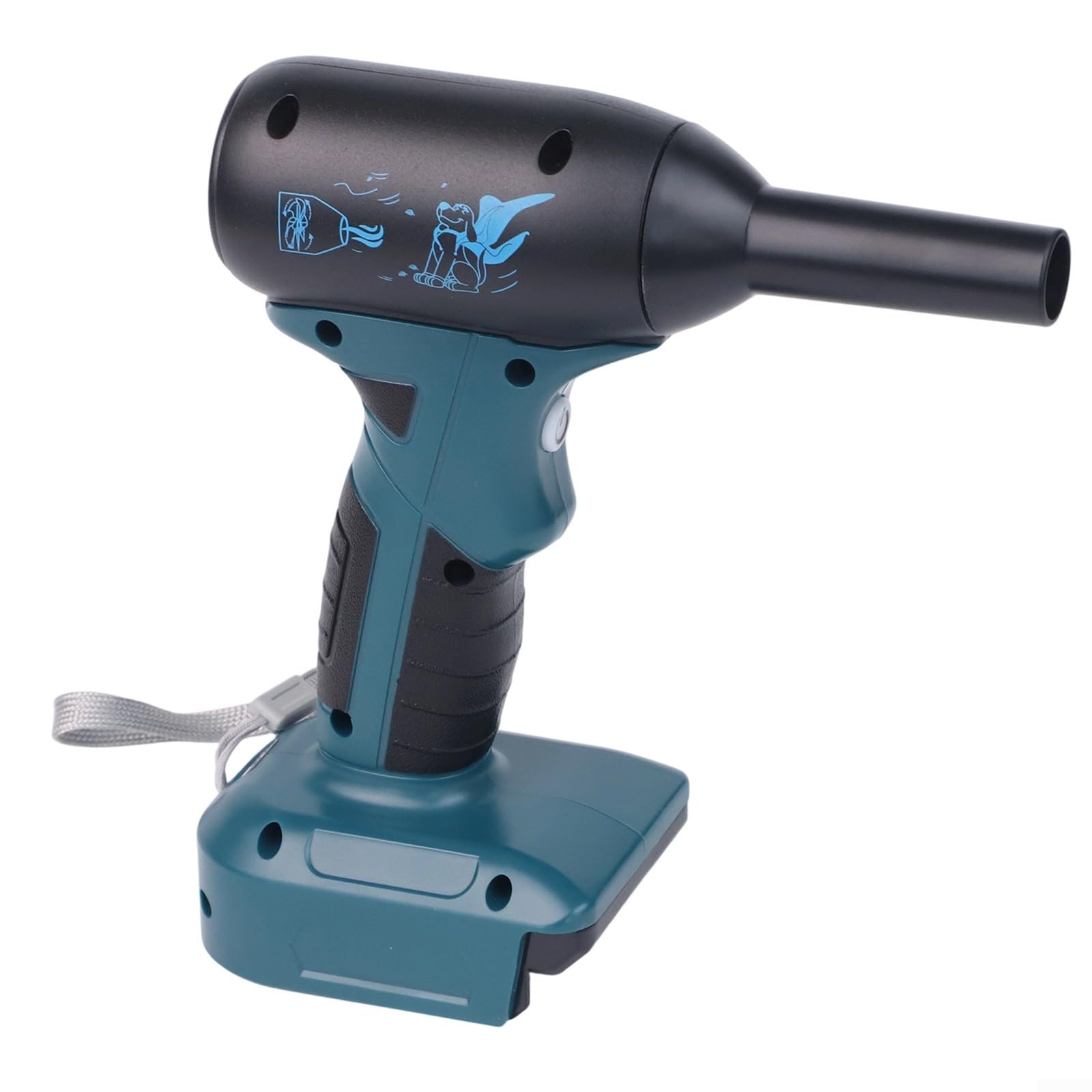 Ventilador portátil de turbina sopladora compatible con Dewalt 18V 20V batería bomba de aire plumero Jet Dry herramienta de jardín profesional (a)