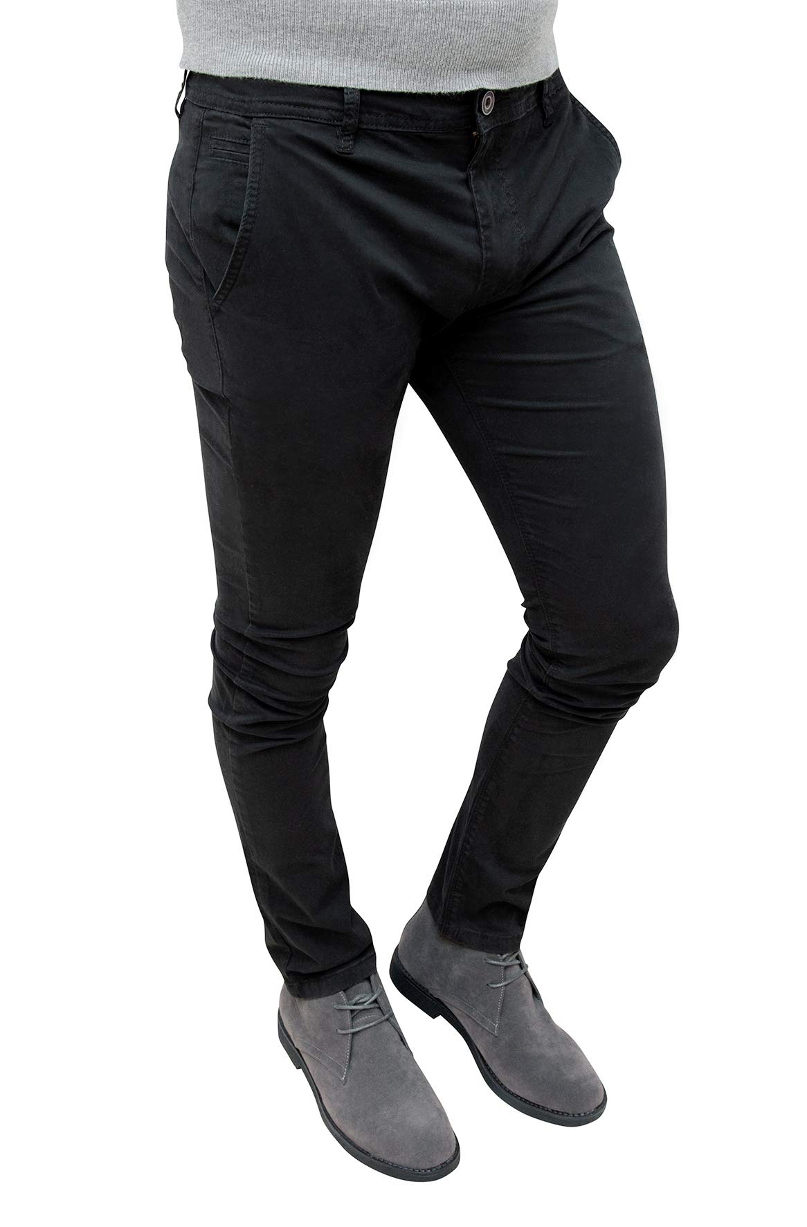Evoga Pantaloni Casual Uomo Invernali Slim Fit Eleganti Chinos