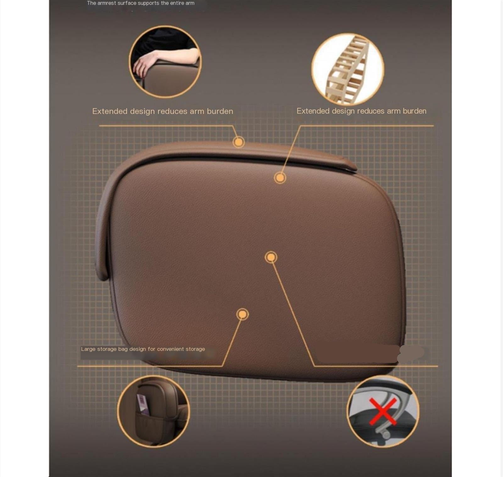 Sedia da Ufficio ergonomica, Sedia da Ufficio direzionale in Pelle per Computer, Comoda Sedia Girevole ergonomica per la casa(Grey-No Pedal)