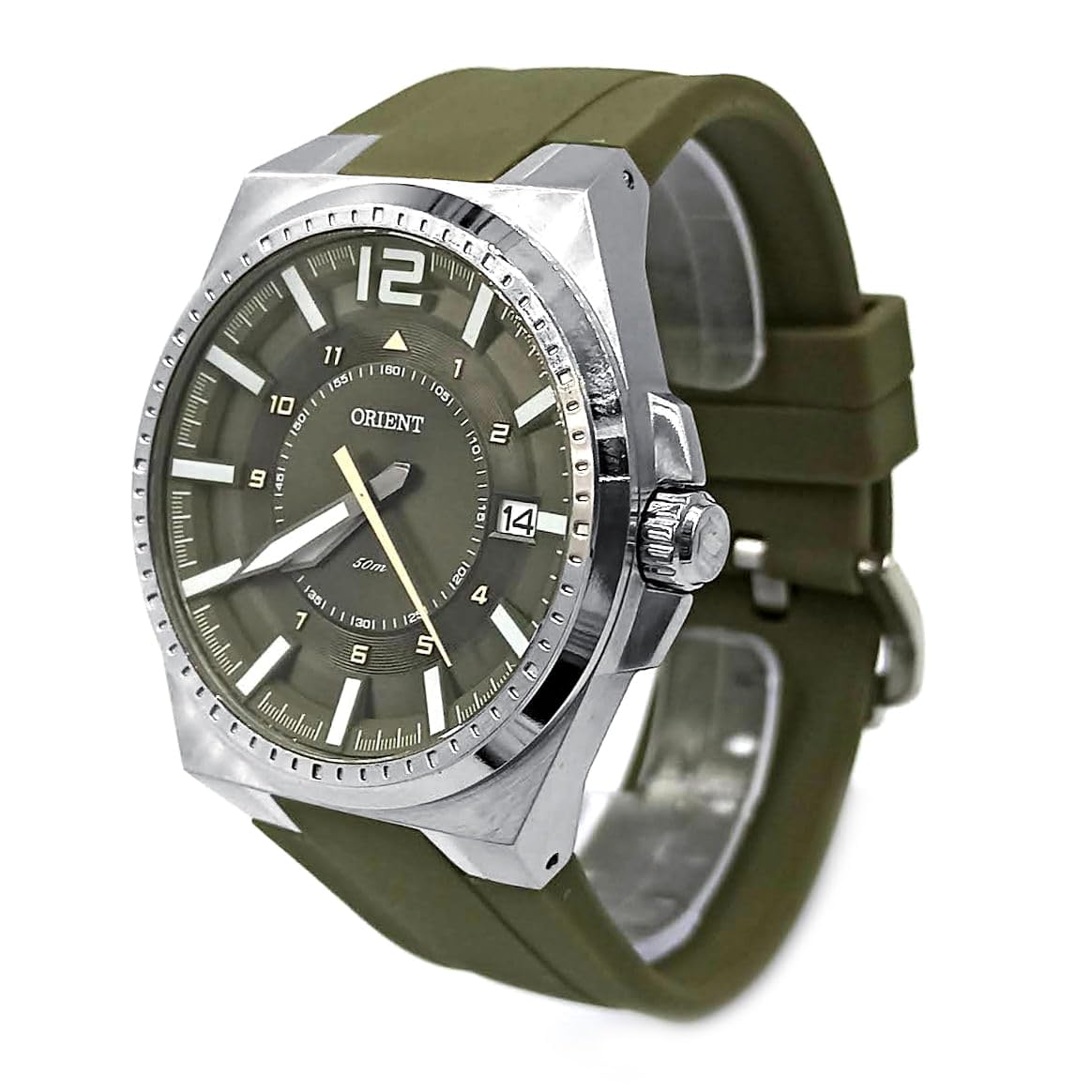 Relógio Orient Masculino Ref: Mbsp1034 E2ex Esportivo Prateado