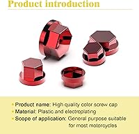 Vista 3 de ZKFAR 30 tapas de rosca para modificación de motocicleta, 4 tamaños, impermeables, duraderas, de metal, accesorios de decoración de tuercas