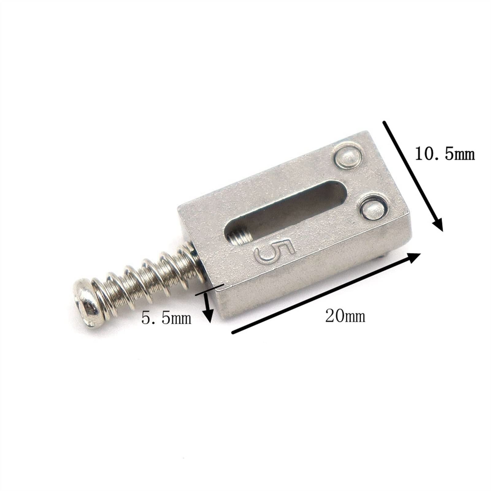 Accesorio repuesto puente 6 PCS Acero Inoxidable Puente De Guitarra Eléctrica Silla De Montar Sillín De Cuerdas Sillín Para Guitarra Eléctrica