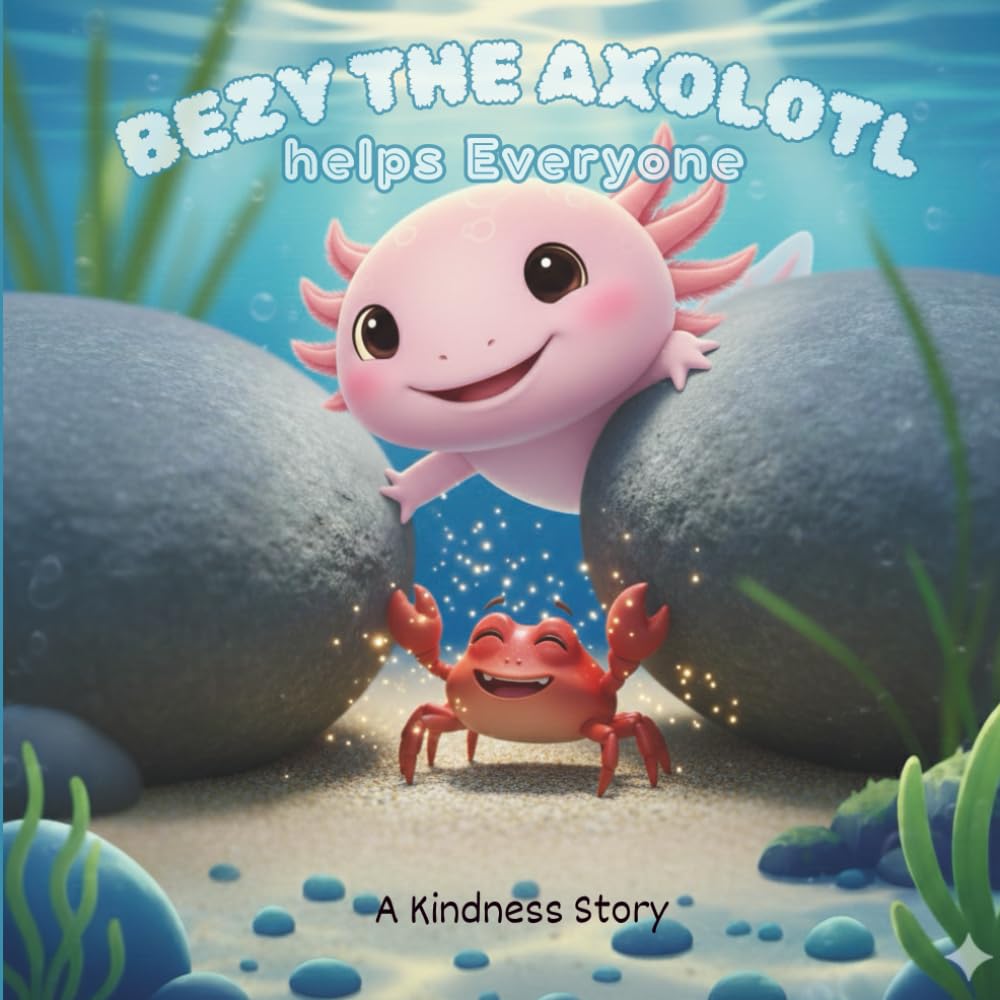Childrend Story Book:Bezy the Axolotl Helps Everyone: A Gentle Pond Story About Helping and Kindness (“Bezy the Axolotl Adventures”)