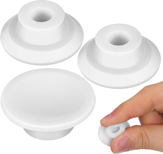 NUOBESTY 3pcs Freezer Drain Plugs Refrigerator Drainage Plug Rubber Hole Stoppers for Chest Freezers Leak Prevention and Easy Cleaning