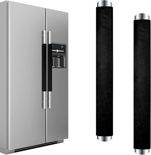 Fundas para manijas de puerta de refrigerador, tela lavable, decoración de cocina, mantiene el electrodoméstico limpio, antiestáticas, para nevera,