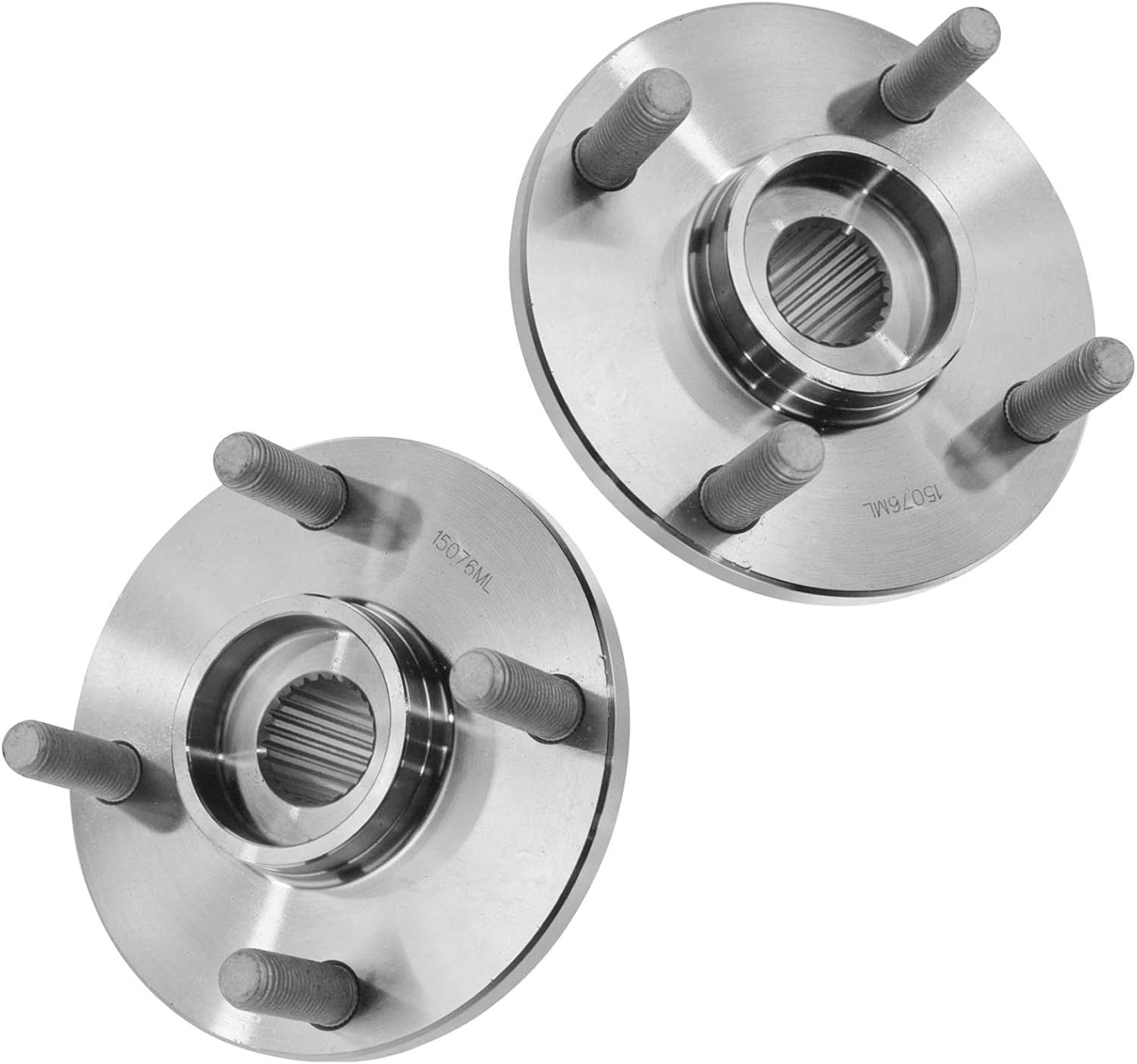 TRQ Front Wheel Hub Driver Left Side & Passenger Right Side 2 Piece Set for 2000 2001 2002 2003 2004 2005 Toyota Echo 2004 2005 2006 Scion xA 2004 2005 2006 Scion xB