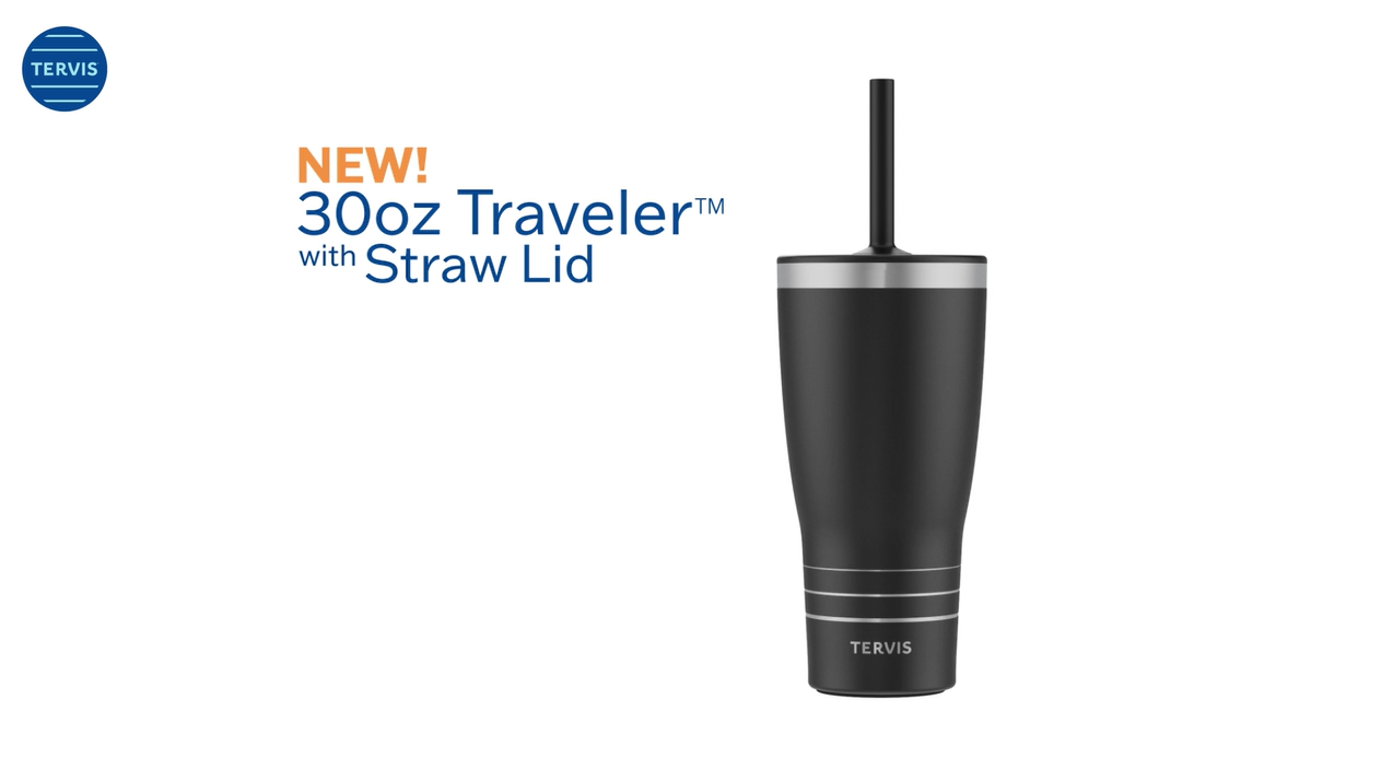 Tervis Traveler - Vaso Aislado De Triple Pared Kelly Ventura Drift De Viaje Mantiene Las Bebidas Frías Y Calientes, 20 Onzas, Acero Inoxidable