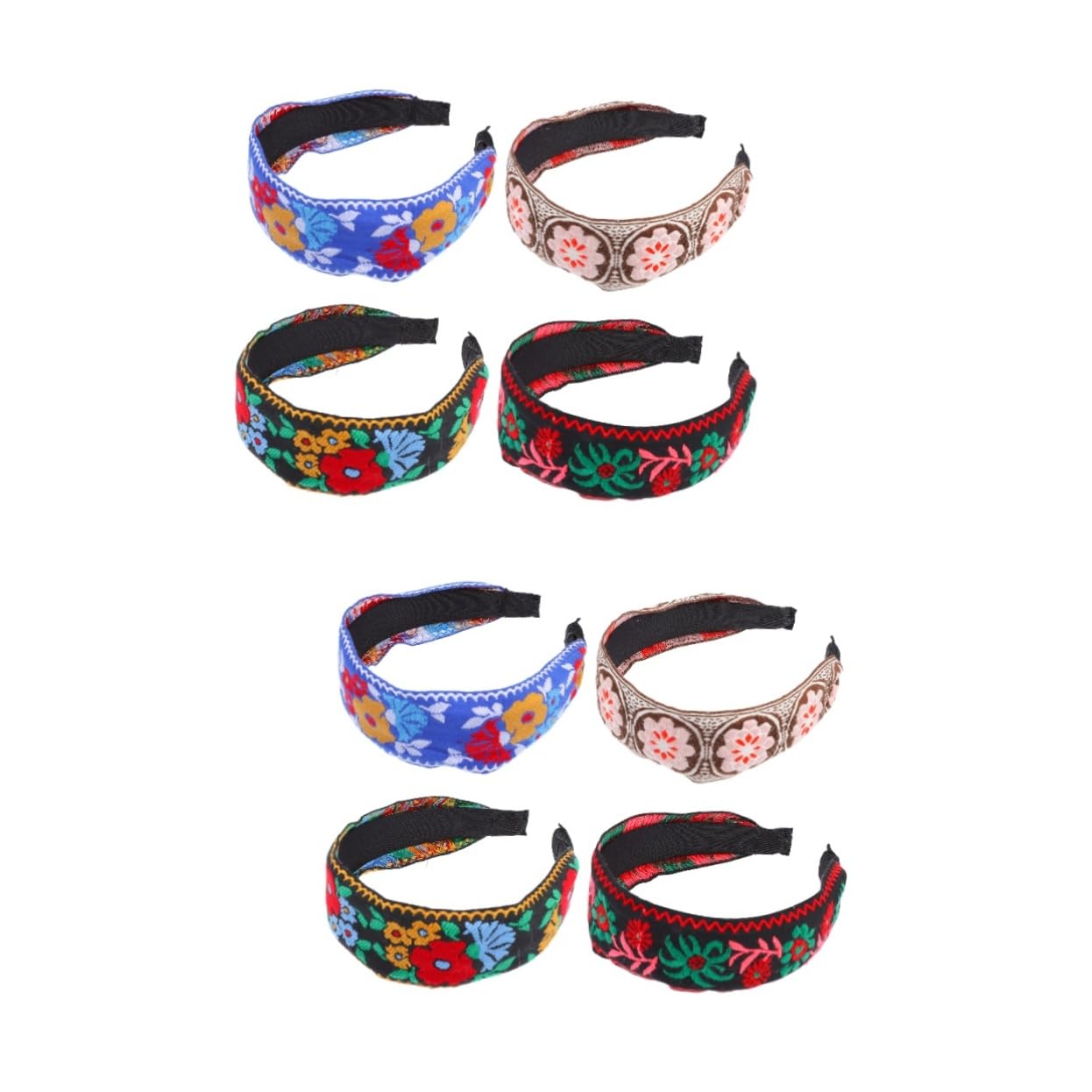 Beaupretty 8piezas De Para Mujer De Accesorios De Cabello Para Ocasiones Especiales Rojo Rosa Negro