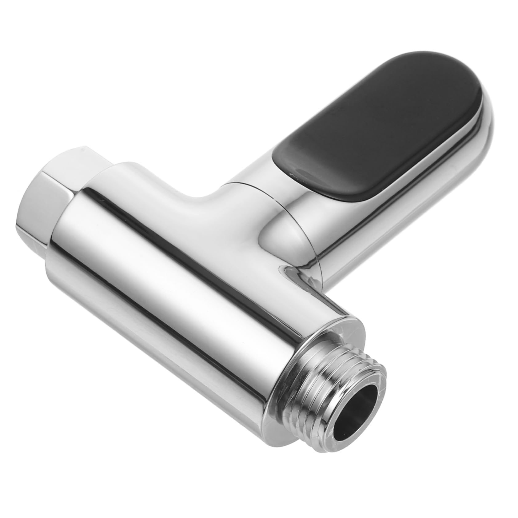 VICASKY Termómetro de Ducha para Niño Pantalla LED Giratoria, Forma Dodecágono, Plástico y Metal, Medición Precisa del Agua de 5℃ a 85℃