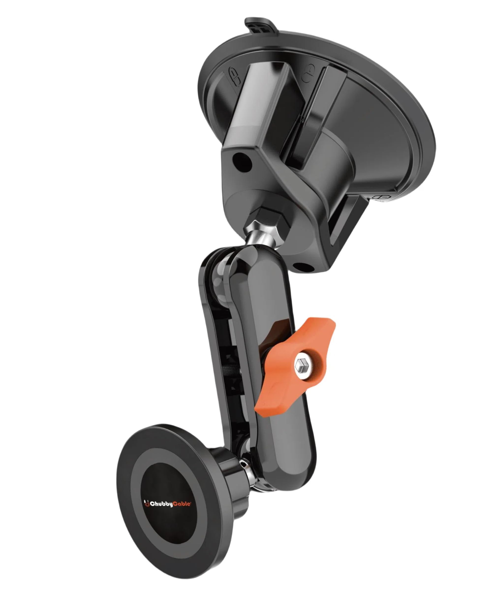 chubbycable ChubbyGrip Magnetic Dash Mount Vacuum Magnetic Phone Holder for Your Car 360 Adjustable Suction Cup Magsafe Car