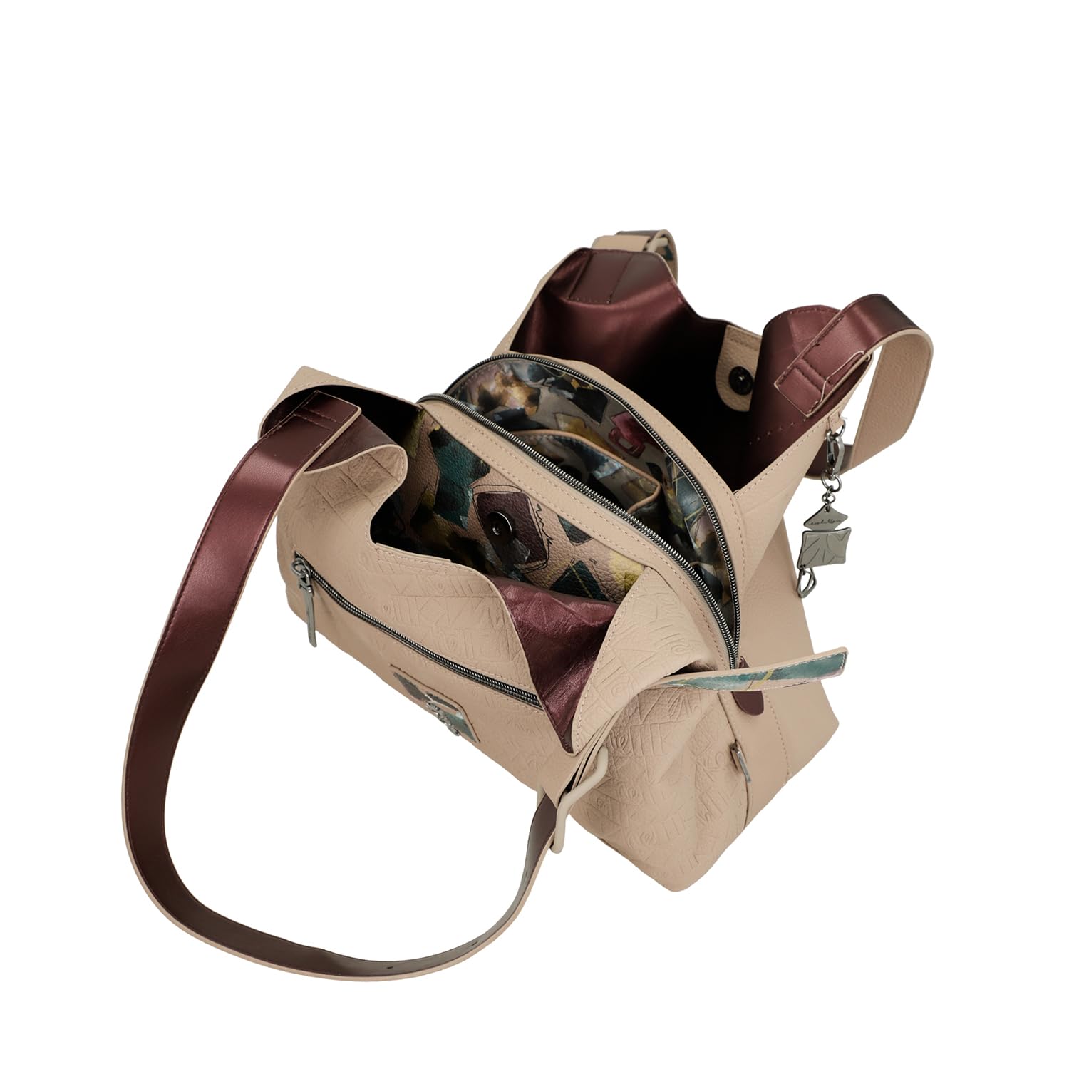 Anekke Bolso de Hombro con 2 Asas Colección Evolution |Cierre con Cremallera | Medidas 32x26x16cm