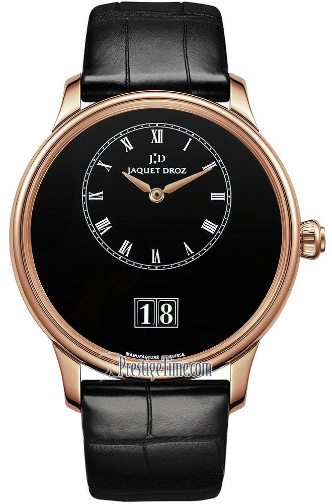 Jaquet Droz Petite Heure Minute Grande Date 43mm Mens Watch