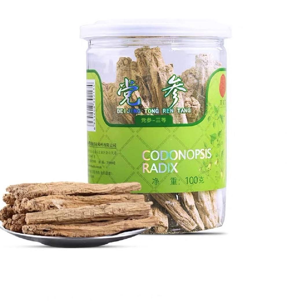 TongRenTang Dangshen,CODONOPSIS RADIX同仁堂党参Nourishing food，Stew soup(100g)