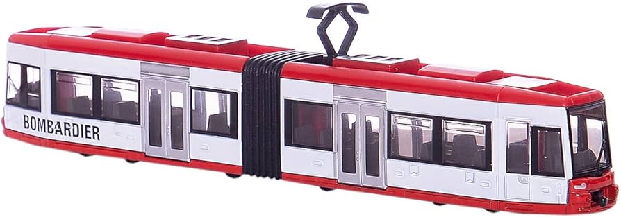 Amazon.com: Siku 1895, Tram, 1:87, Metal/Plastic, Red/White