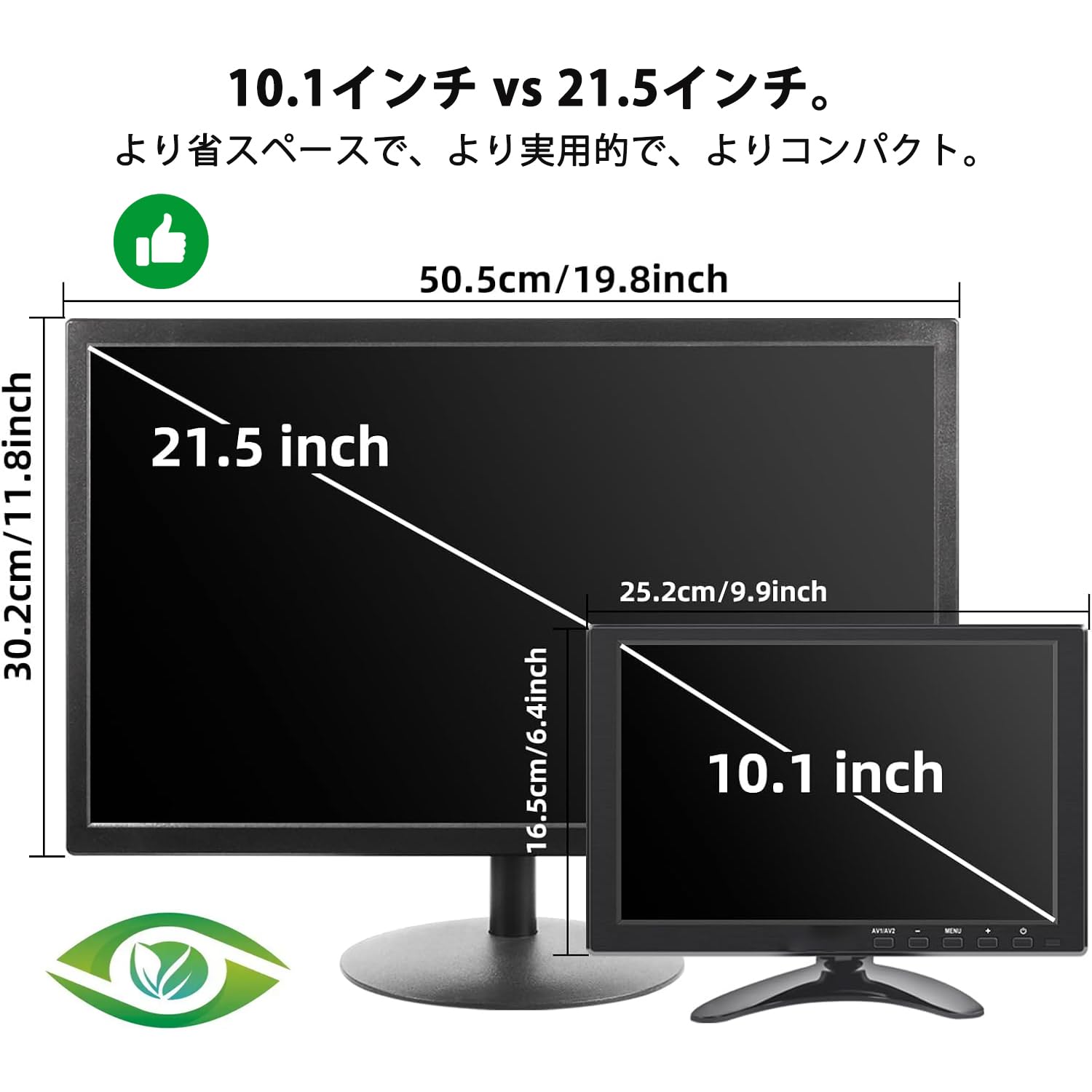 Amazon.co.jp: 10.1インチモニター 小型 ディスプレイ 液晶