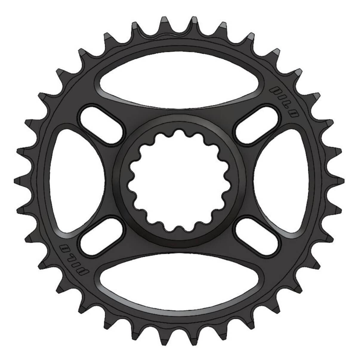 C74 Chainring Narrow Wide 34T for E-Thirteen Direct Mount. Hyperglide+ Compatible