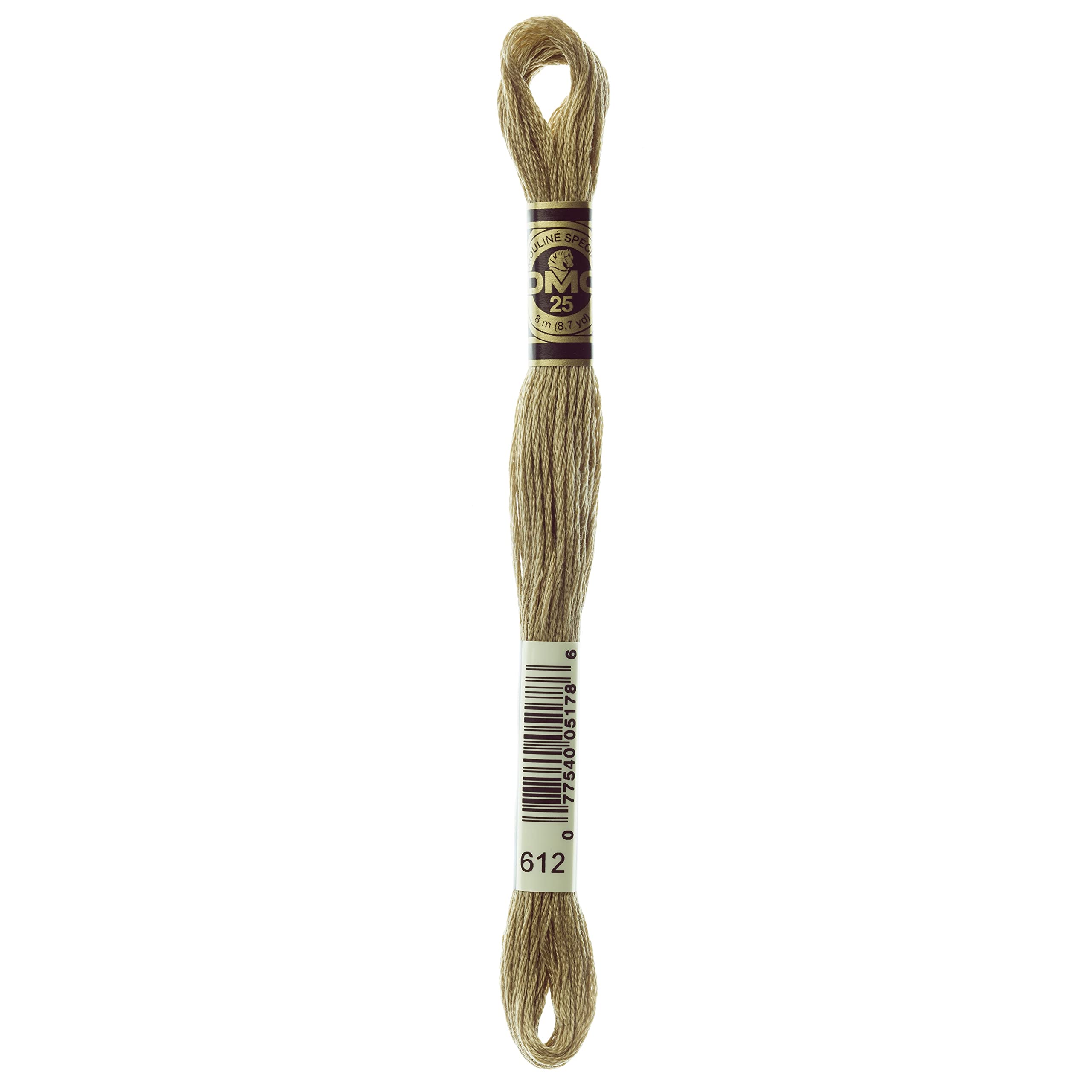 Dmc Unisex Cream Mouline Special 25 Cotton Thread (612), Size: 8M
