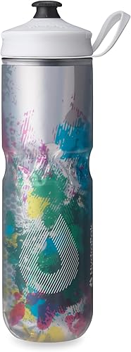 Miniatura 30 de HydraPak | Botella Polar - Botella deportiva de agua aislada Polar - sin BPA, botella deportiva y para bicicleta con asa (color Pulse Blanco, 600ml