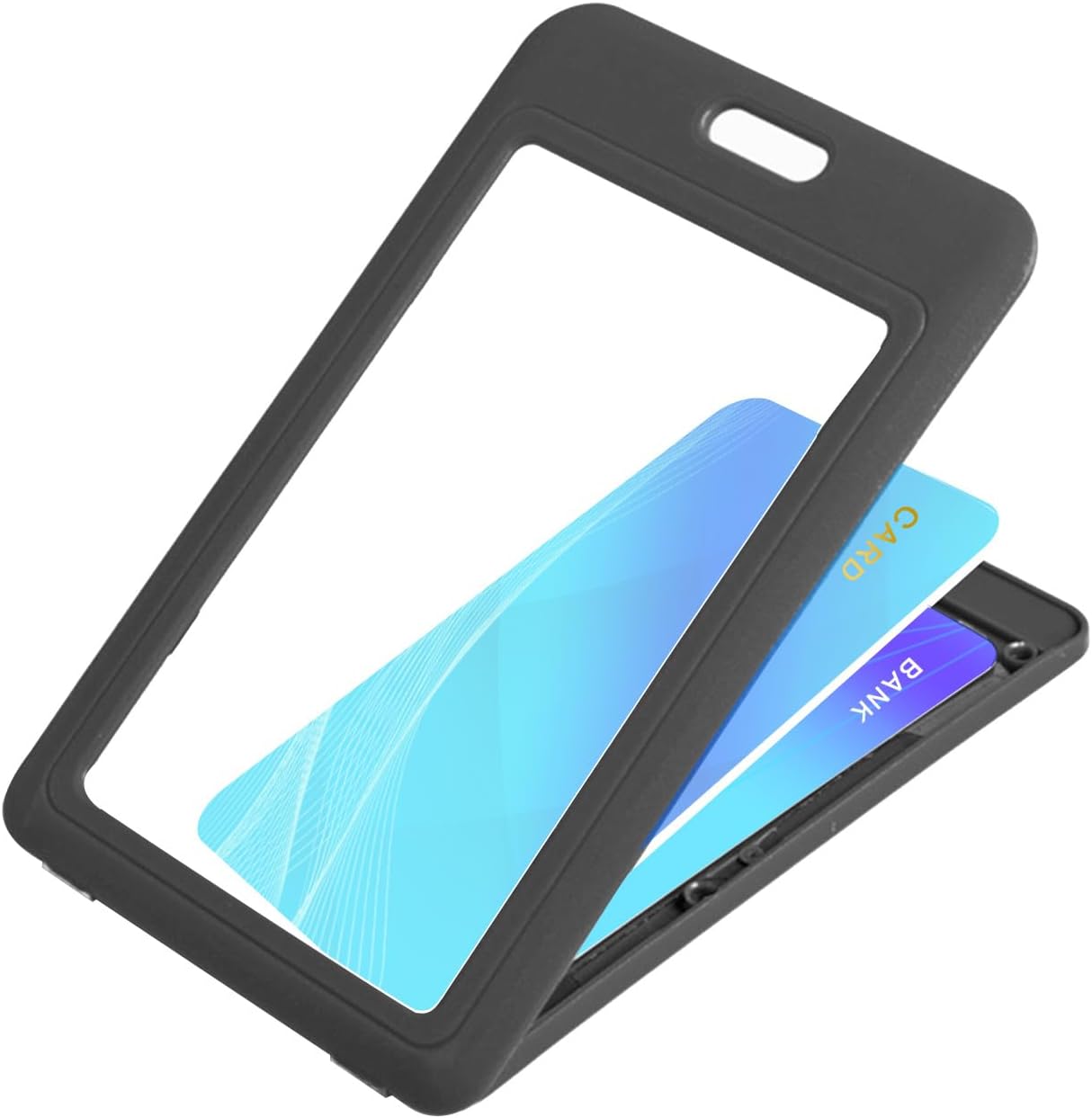 Badge Holders ID Badge Holder - 120pack Badge Holder Two Side ID Badge Holder Work ID Badge Holder Vertical Plastic Badge Holders for Office School Hospital