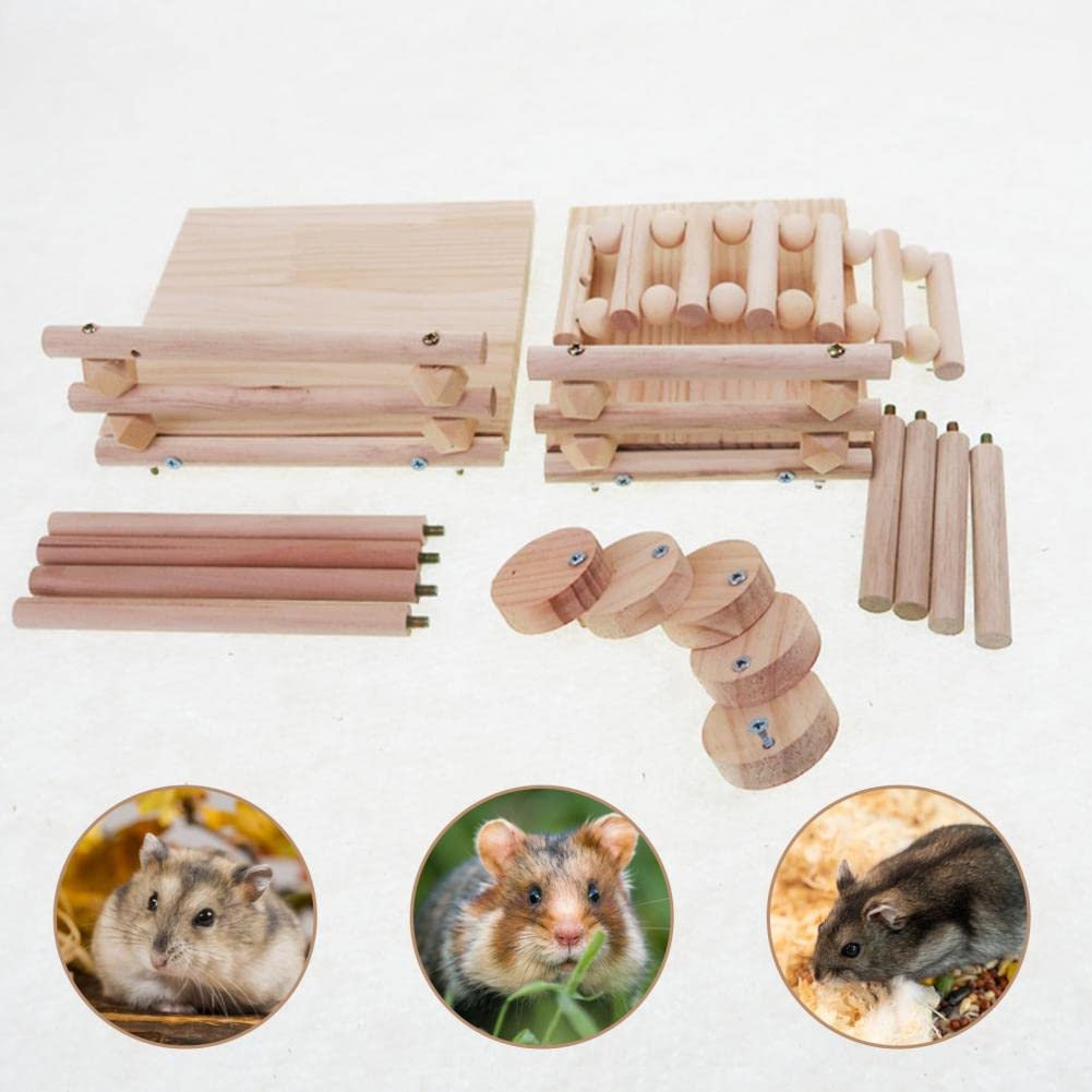 Soporte Ecológico para Chinchilla Juguete para Hámster Soporte Resistente para Hámster Aburrido Plataforma De Juego Juguetes De Animales Pequeños