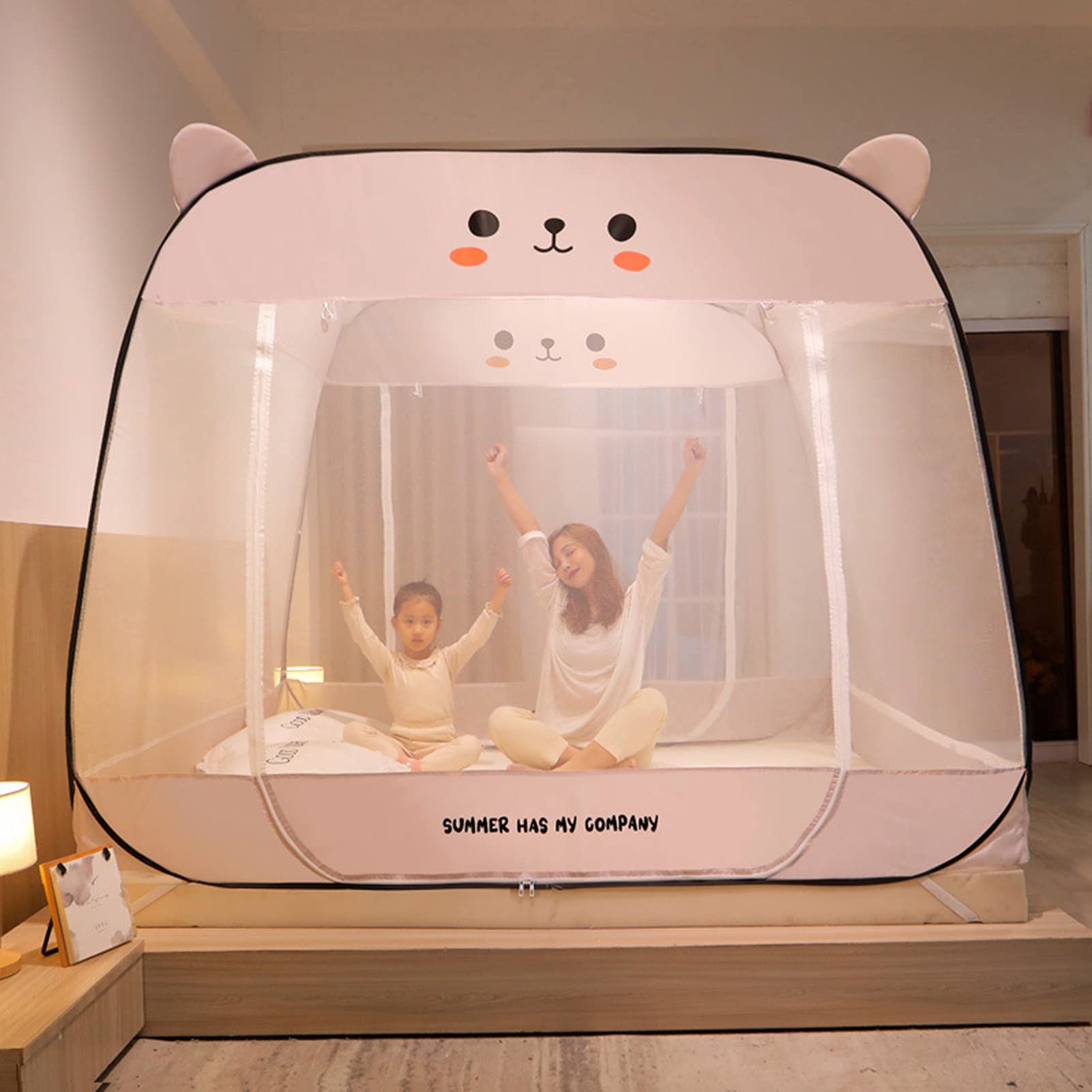 MRKU Mosquitera emergente para Dosel de Cama, diseño Plegable antipicaduras con Base de Red, mosquitera para casa, Cama, Camping, Viajes.