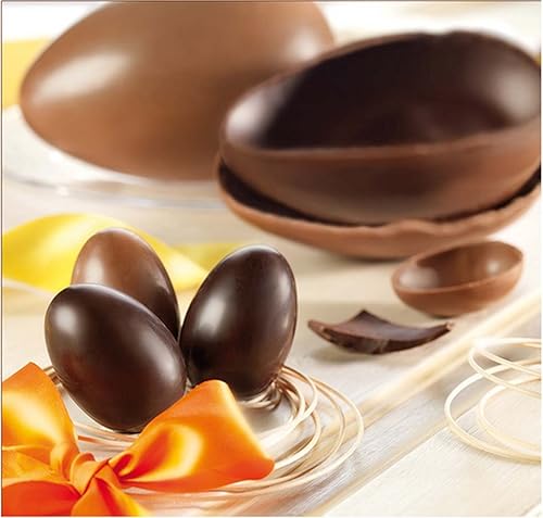 Miniatura 4 de Juego de 2 moldes de silicona para huevos de 8 cavidades, molde de silicona de grado alimenticio para decoración de pasteles, molde de chocolate,