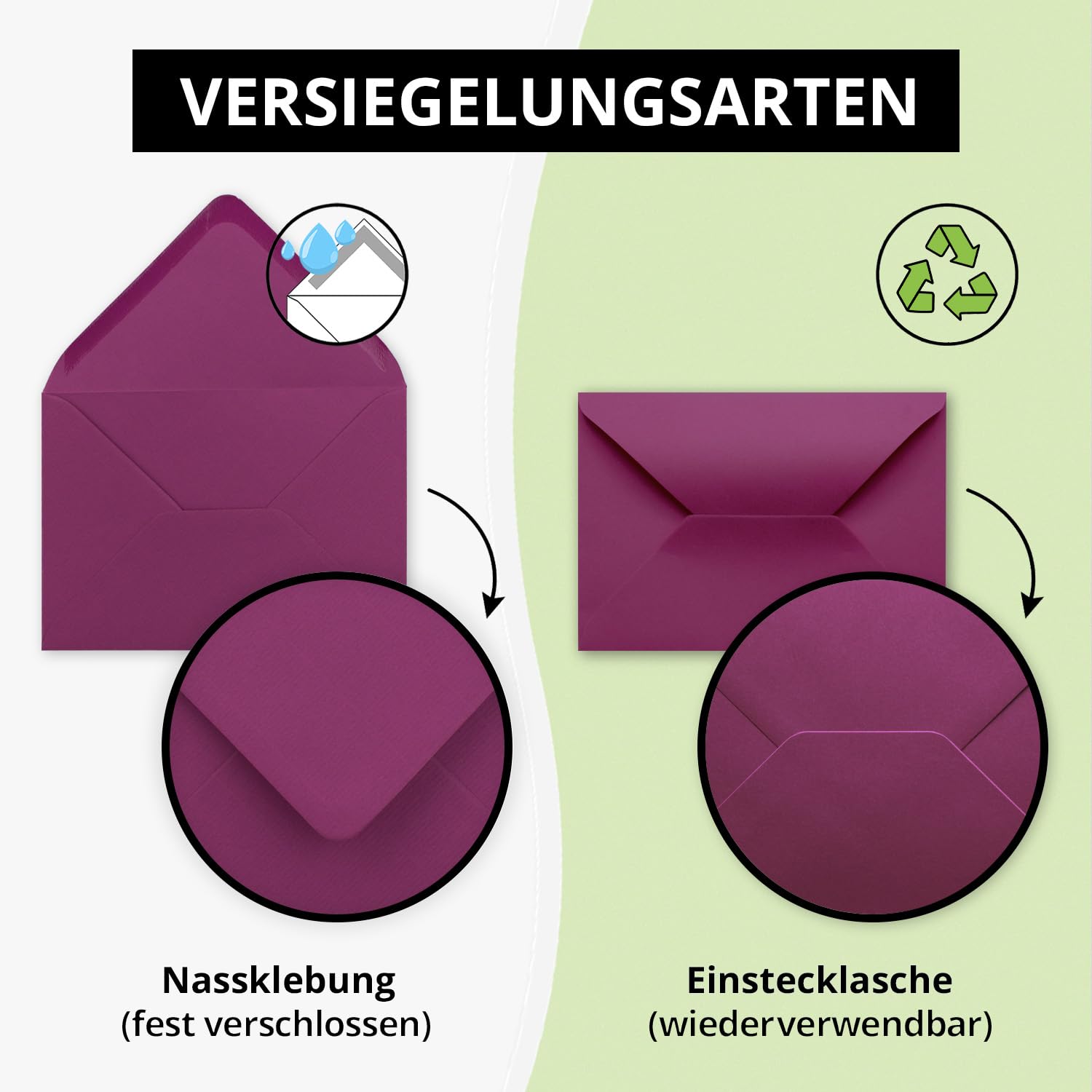 Set De Cartes Pliables Format B6 | Avec Enveloppes Et