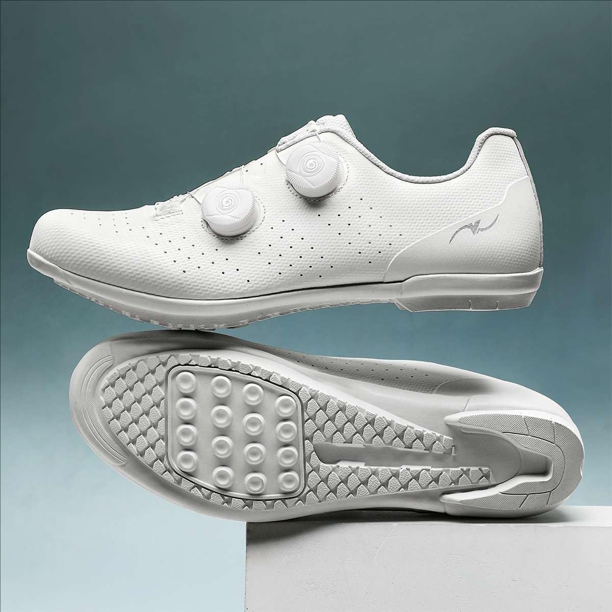 Scarpe da Ciclismo Senza Attacchi con Suola in Gomma Uomo Donna Scarpe da Strada E da Mountain Bike raspiranti, Fori di Ventilazione