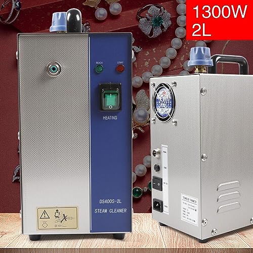 Likarva Jewelry Steam Cleaner Machine 110V 2L Gold And Silver Stainless Steel Jewelry Cleaner Steamer Gem Washer Equipment For Cleaning Jewelry/Silver/Gold 1300W Us Stock thumb #3