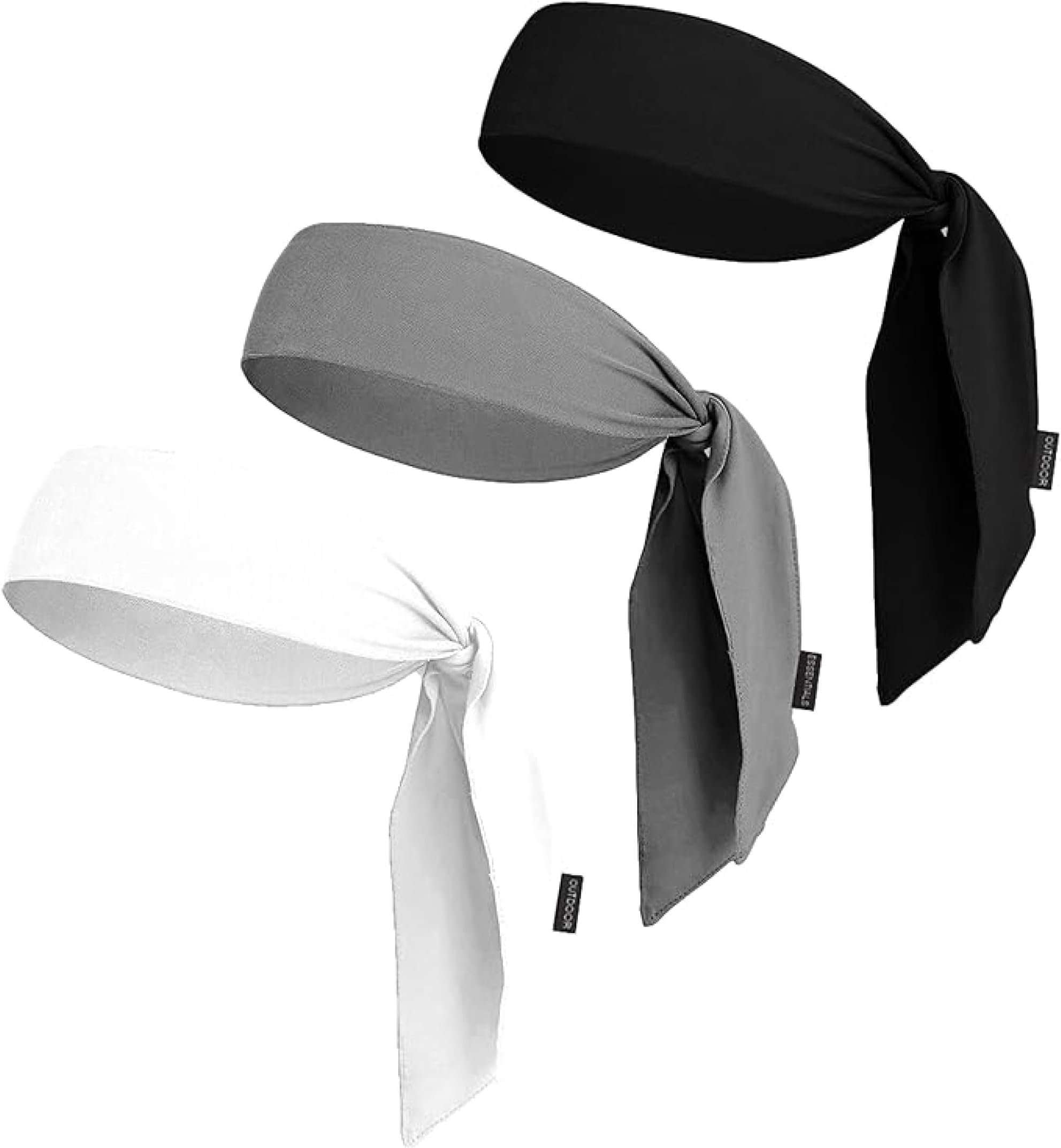 OutdoorEssentials Tie Sweatband Headband Men, Ninja Headbands, Sports Head Tie, Mens Headband Long Hair, Athletic Head Band