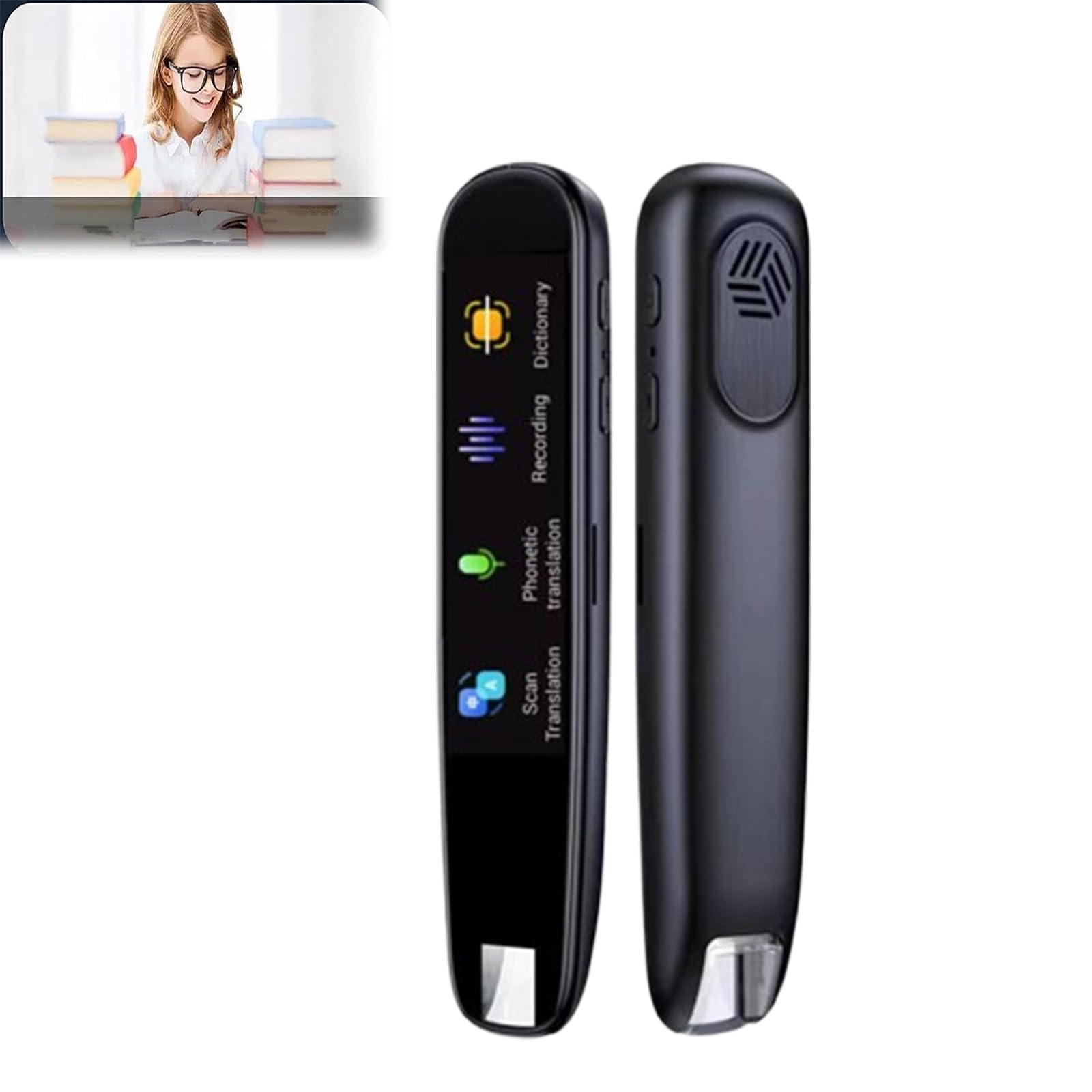 Lexipen-Lexipen Translator Pen, Lexipen Scanning Translation Pen, Scan Reader Pen, Translator Pen Reading Tool for Dyslexia, Instant Voice Translator for Study, Travel, Business (Black)