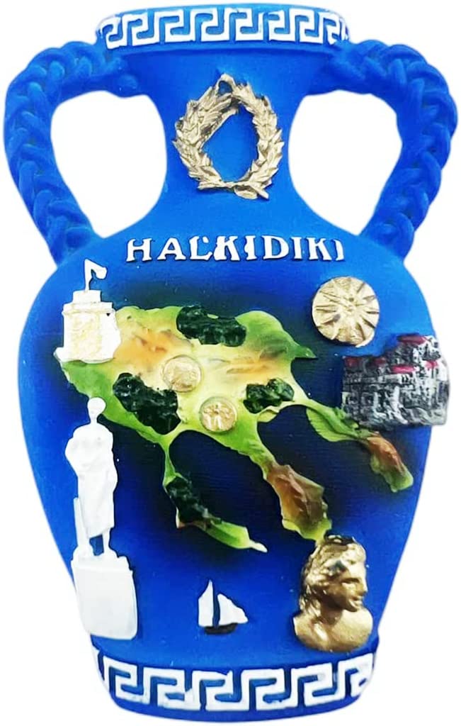 Halkidiki Greece Fridge Magnet Refrigerator Magnet Decoration Magnet Sticker Souvenir Resin Crafts