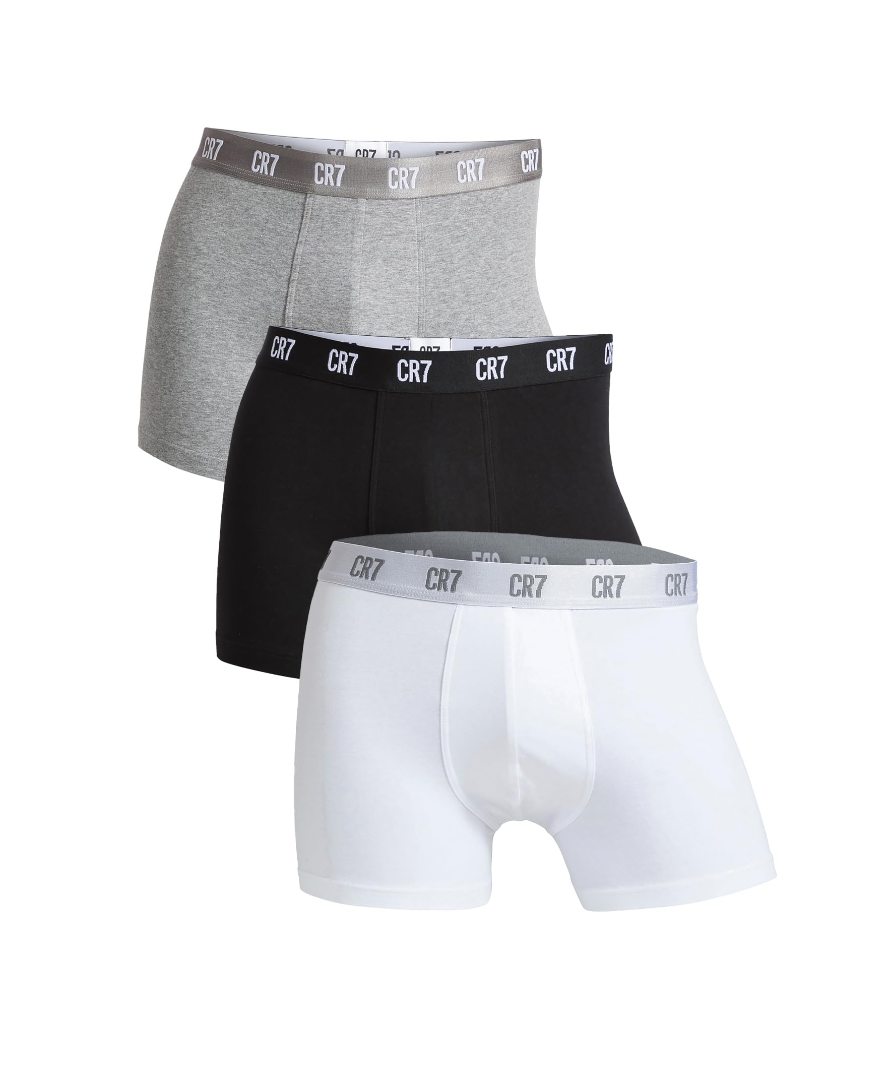 CR7 Men's Basics 3 Pack - Organic Cotton Blend Trunks