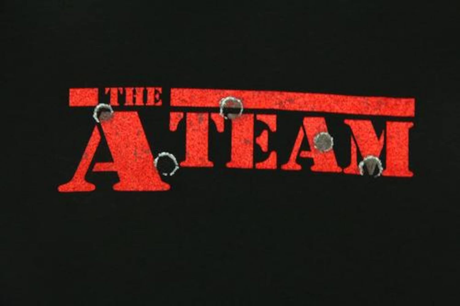 A-Team Bullet Holes T-Shirt Black image 3