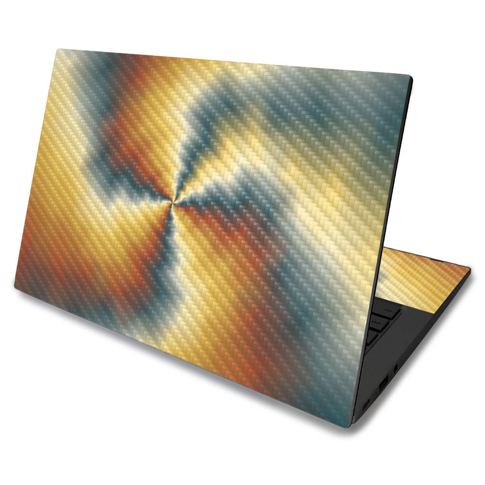 MightySkins Carbon Fiber Skin for Asus Chromebook C425 14" (2019) - Eye of The Storm | Protective, Durable Textured Carbon Fiber Finish | Easy to Apply, Remove, and Change Styles | Made in The USA