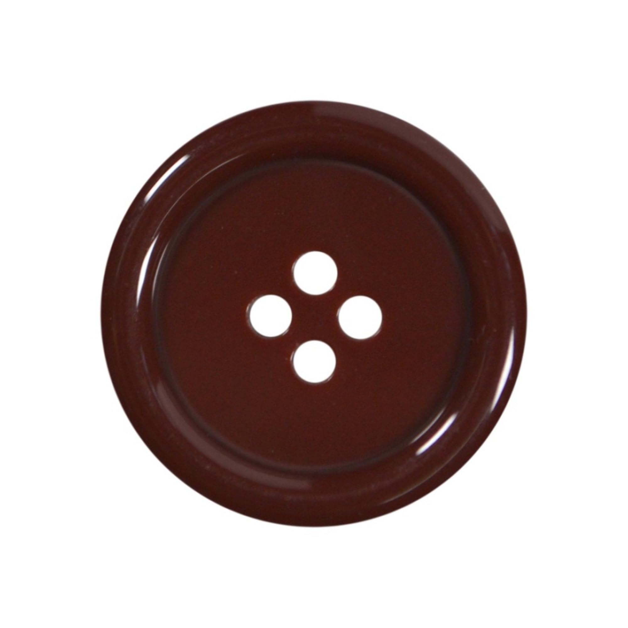 6 Pack Wine 23mm Round Plastic Buttons with 4 Holes - Ideal for Coats Jackets, Cardigans (36L), 23mm Buttons - 6 Pack