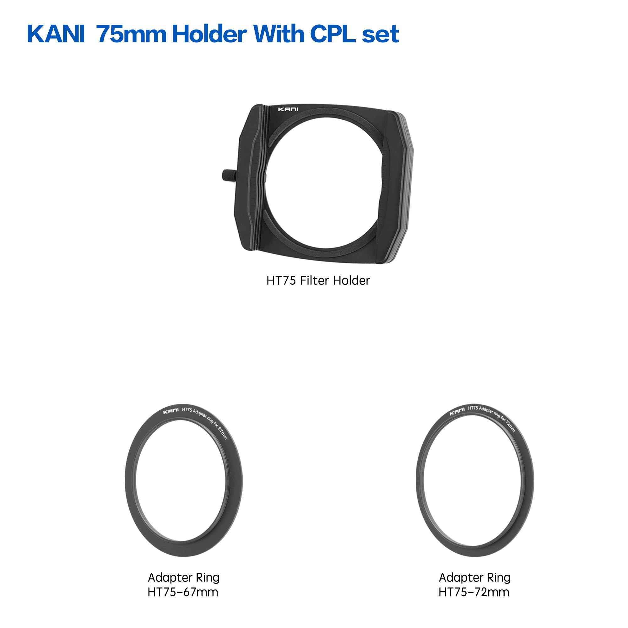 Amazon | KANI 75mm幅 角型フィルター HT75 フィルターホルダー