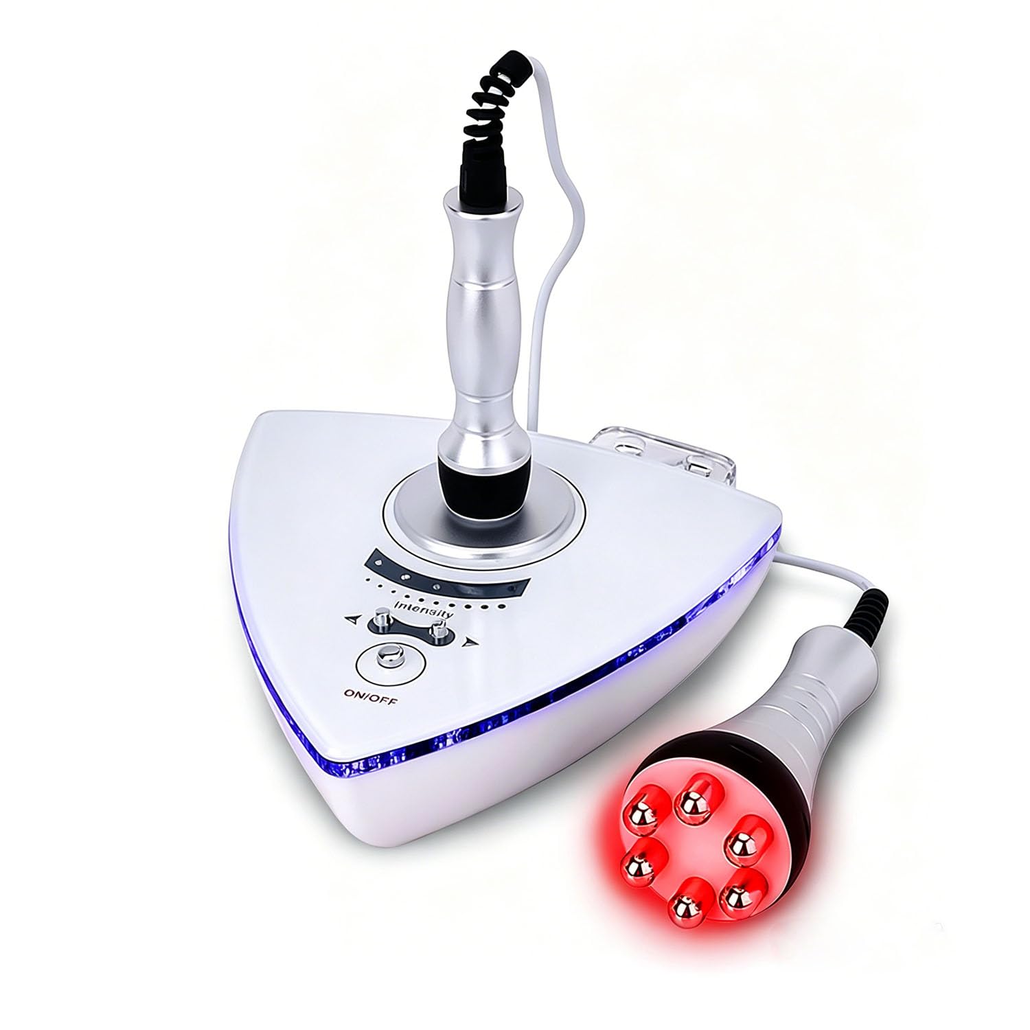 Aparato de Radiofrecuencia Portátil, Con Radiofrecuencia Facial Casera, Masajeador de Radiofrecuencia Corporal para Rostro Cuello Brazos Muslos Barriga Uso Doméstico y Salón Estético