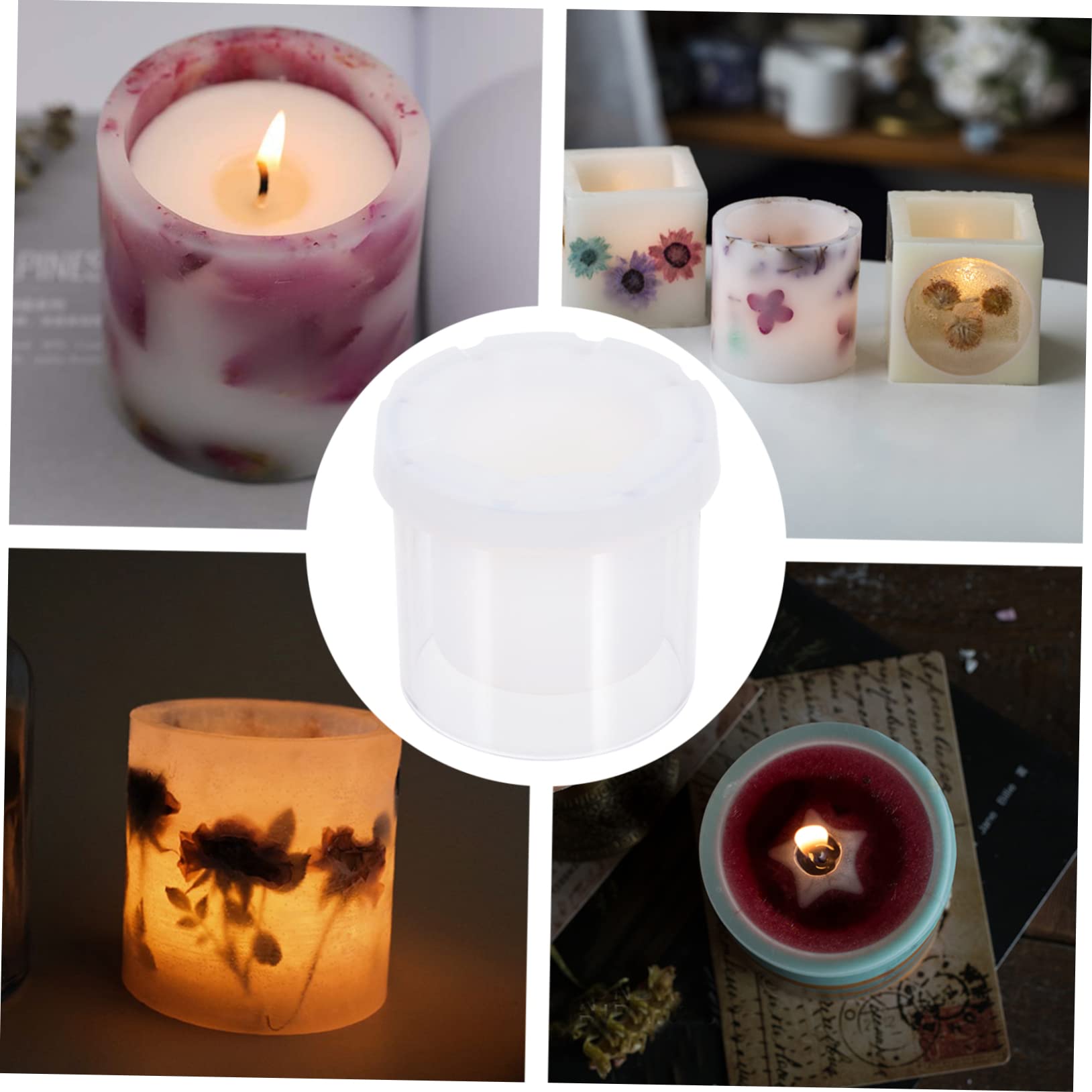 Candle Mold für Anfänger, Hohl Zylinder mit Kerzenformen Weihnachten Feier