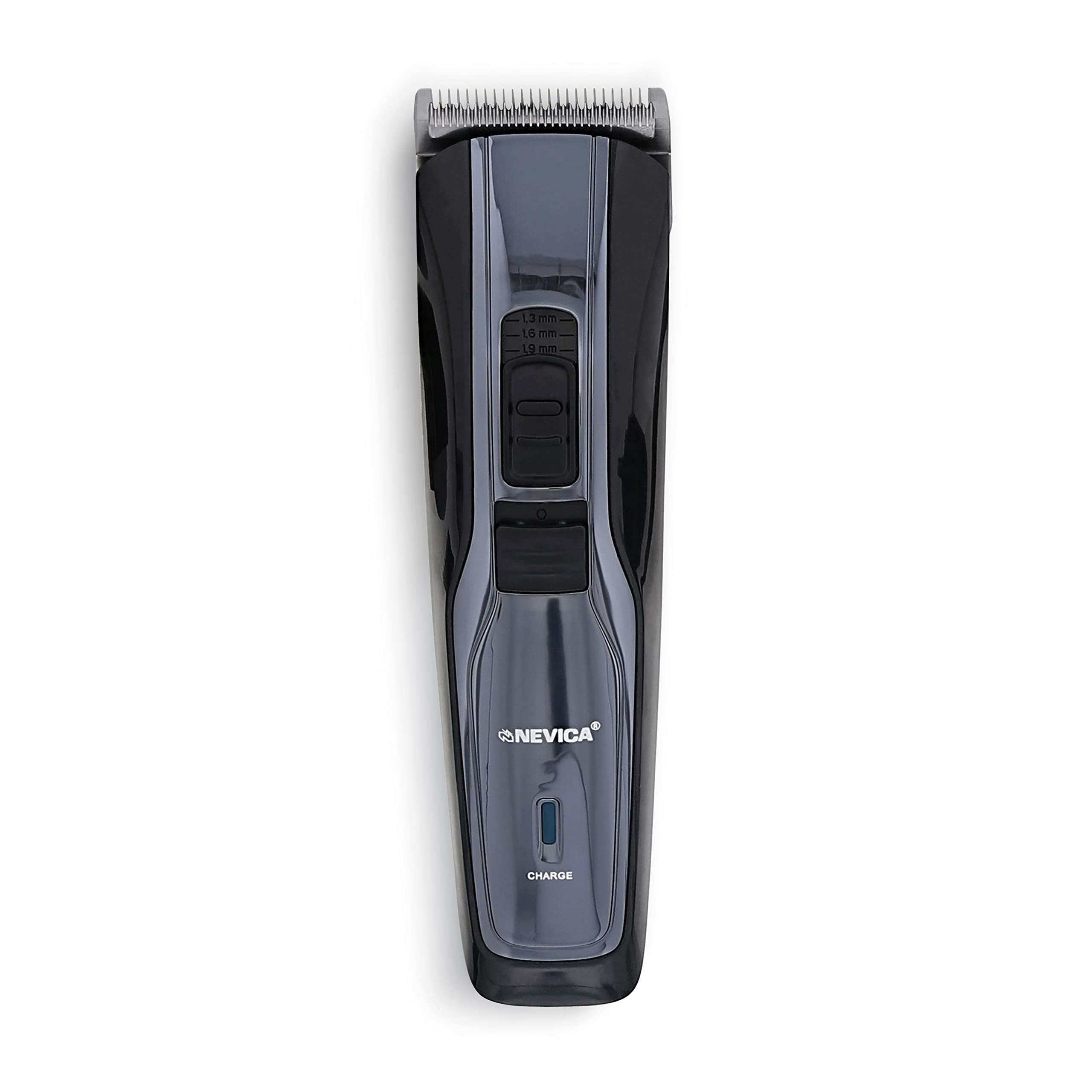 NEVICARechargeable Hair & Beard Trimmer, Adjustable Blade Length, NV-078HC, Black