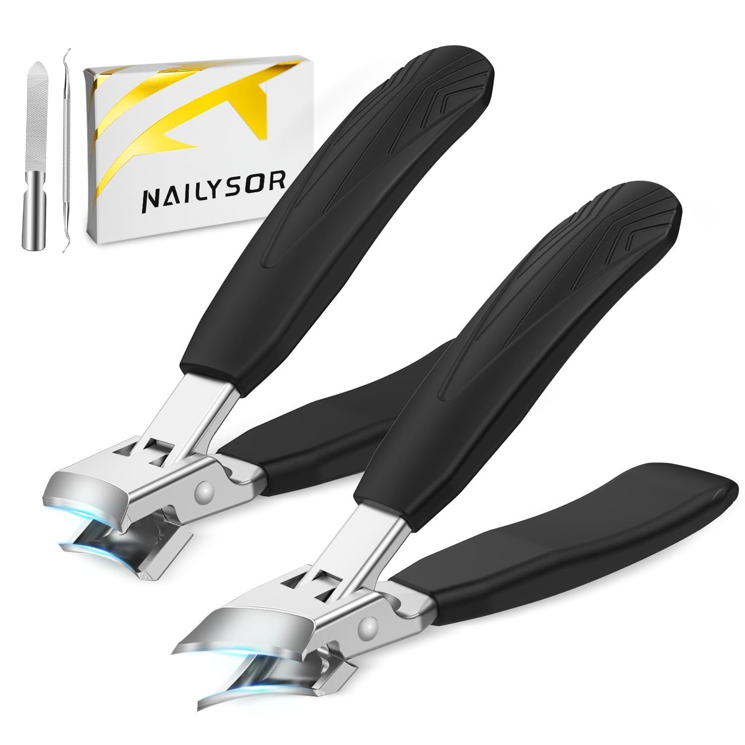 Upgrade Large Toenail Clippers for Thick Nails for Seniors Long Handle Ultra Sharp Precision Nail Clippers for Men