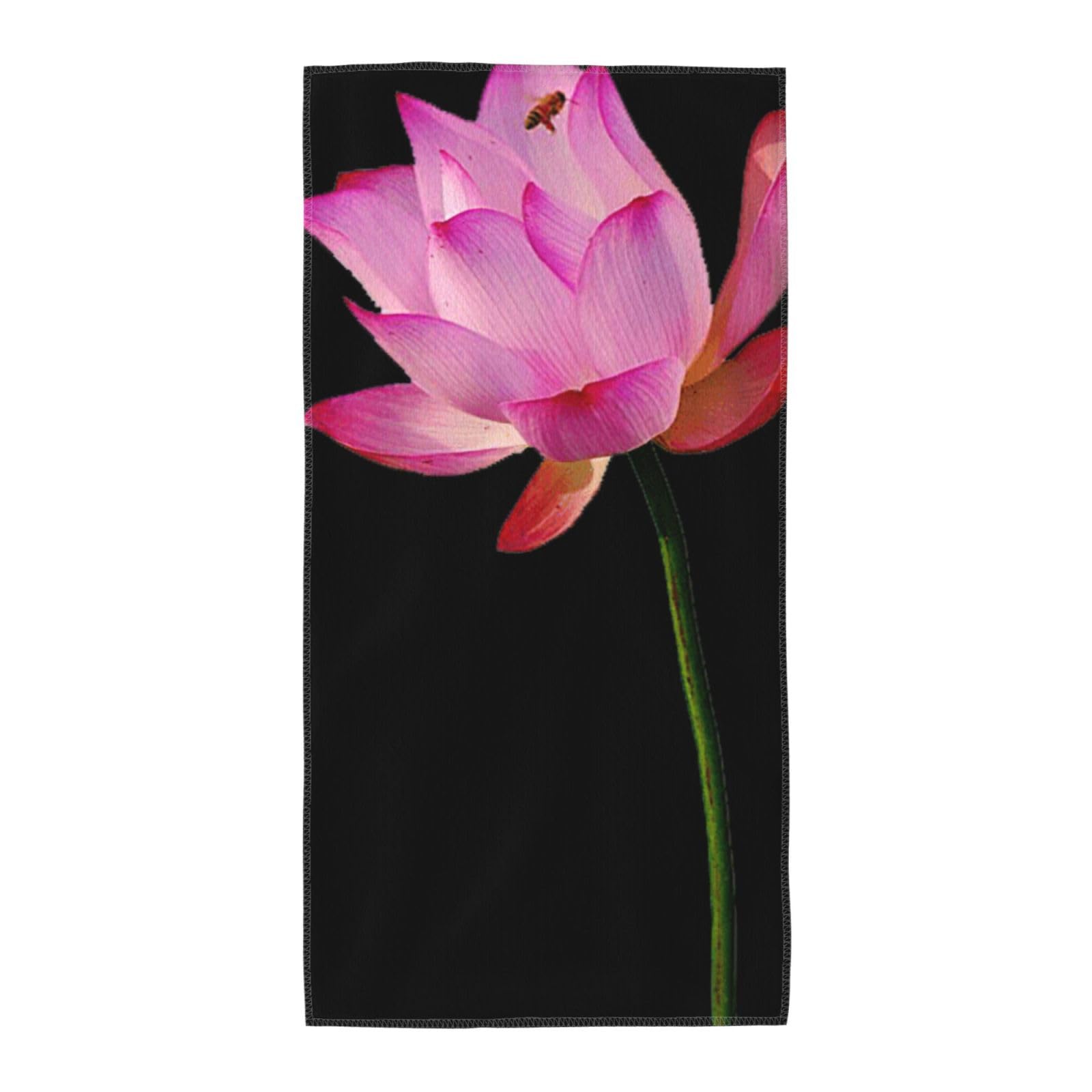 SDEGTHO Lotus Soft Absorbent Long Towel For Gym Sports Picnic Leisure Use