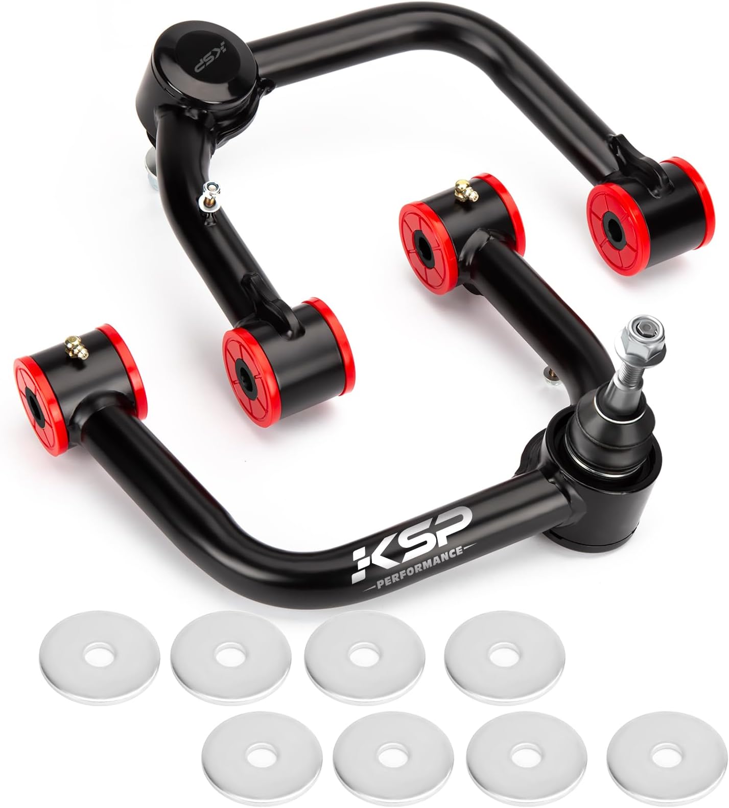 KSP 2-4" Upper Control Arm for 4Runner, Front Extended UCA in 3pcs Ball Joints Compatible with Toyota Land Cruiser FJ Cruiser Prado J120 J150, Adjustable Aftermarket Suspension Arms Replace Stock Arm