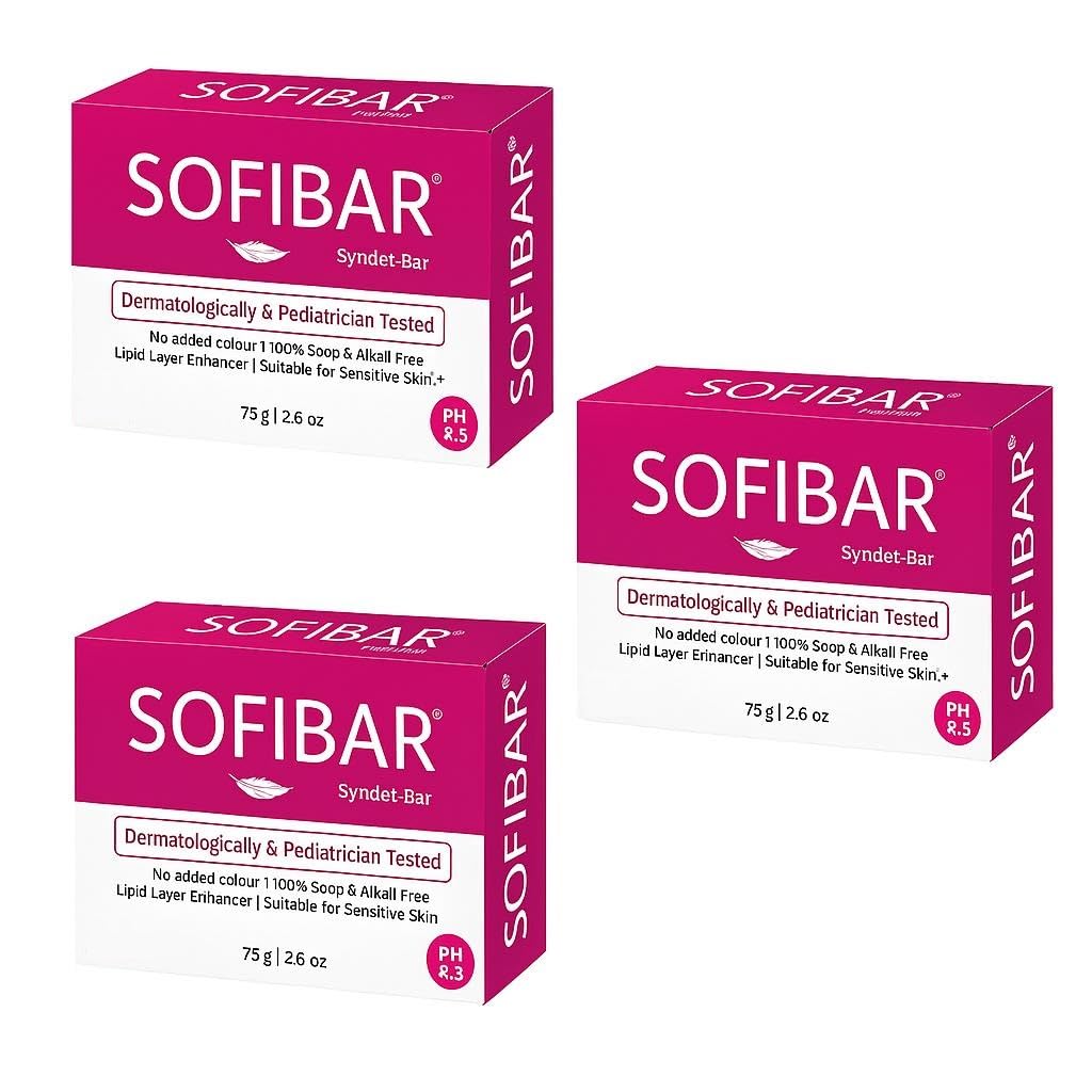 SO-FIBAR SYNDET BATHING BAR 75G PACK OF 3
