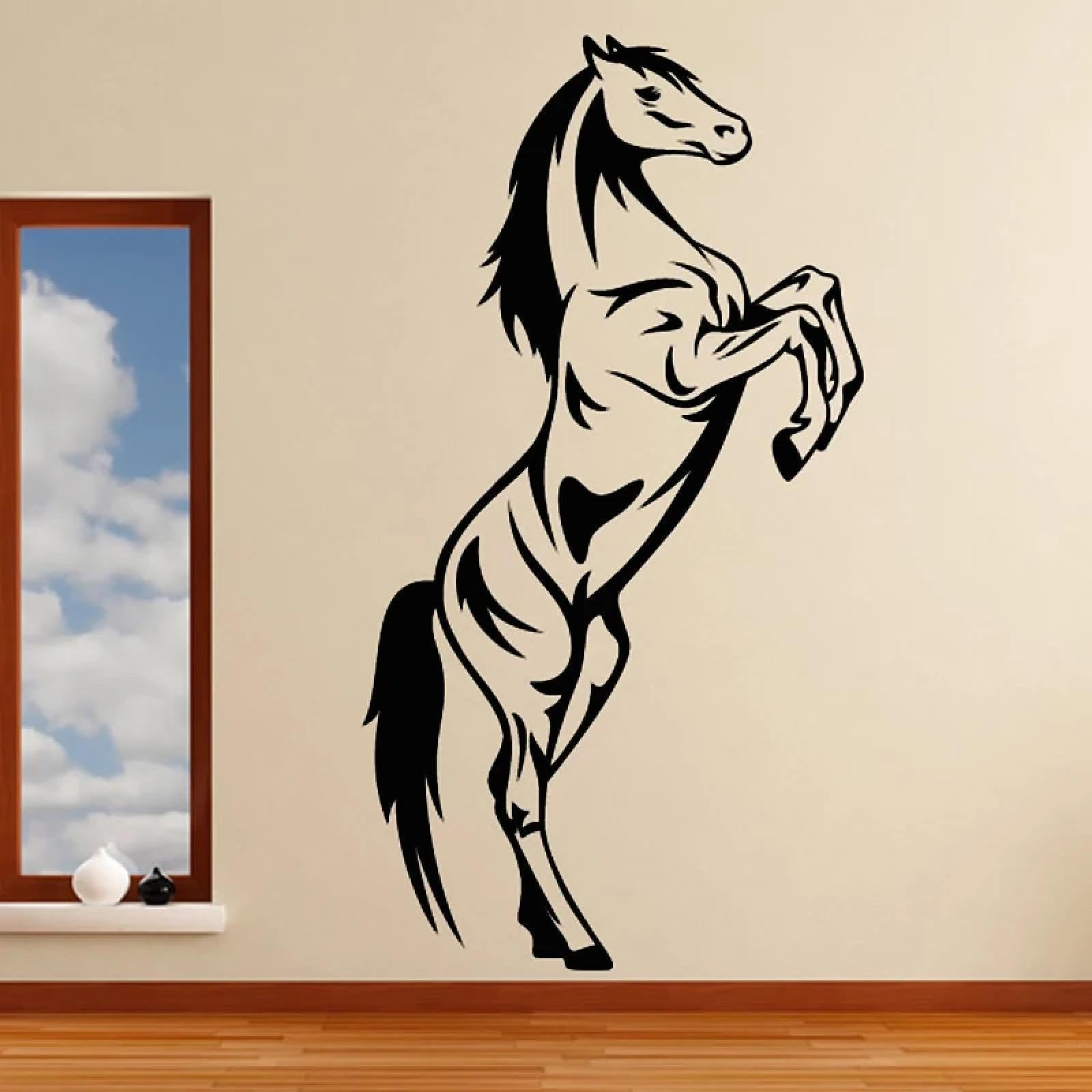 Horse wall Sticker Vintage Home décor Animal Stickers Removable Vinyl wall Art Decals