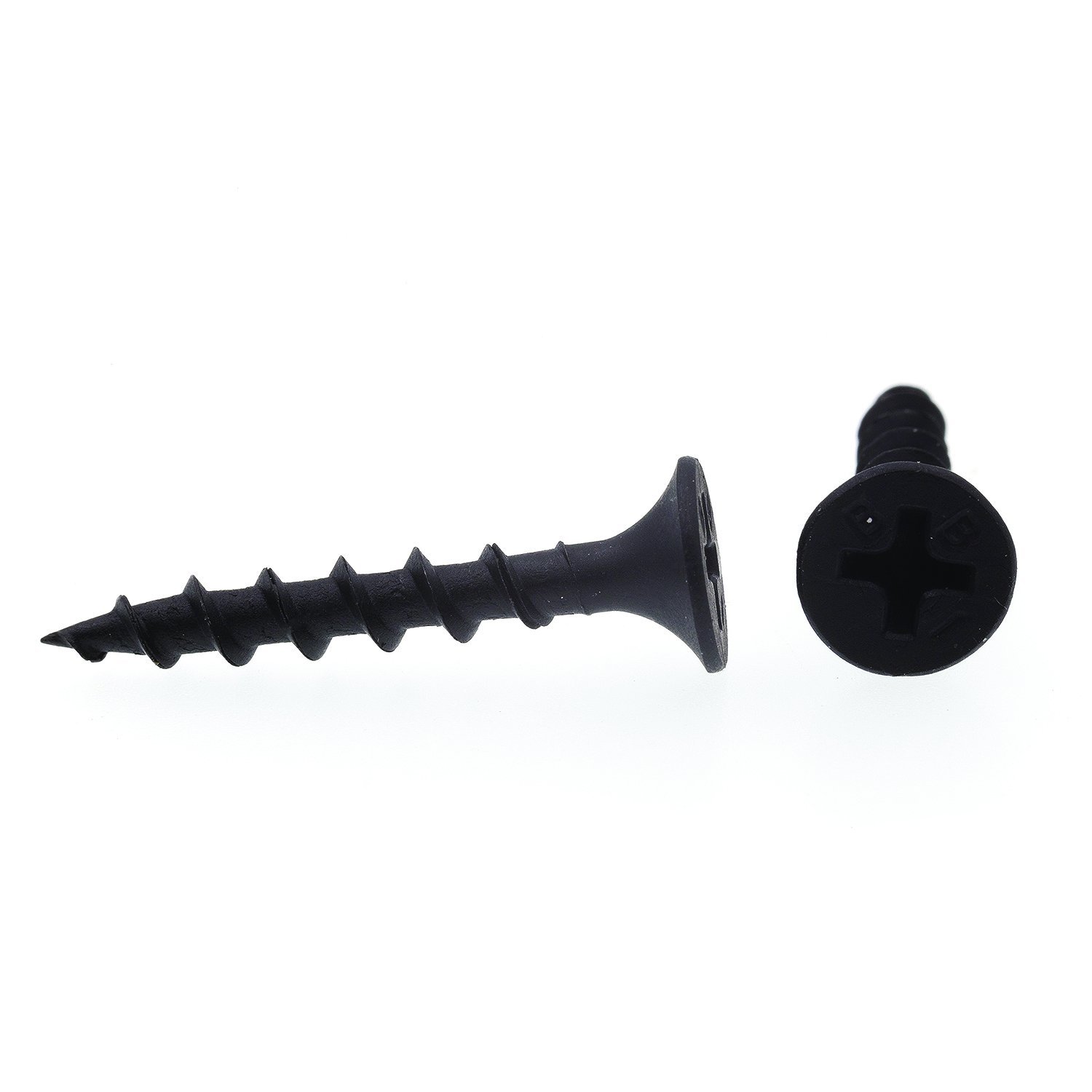 Prime-Line 9037921 Drywall tornillo, (cabeza Phillips, Self perforación, # 6 x 1 en, acero con recubrimiento de fosfato negro, Paquete de 100