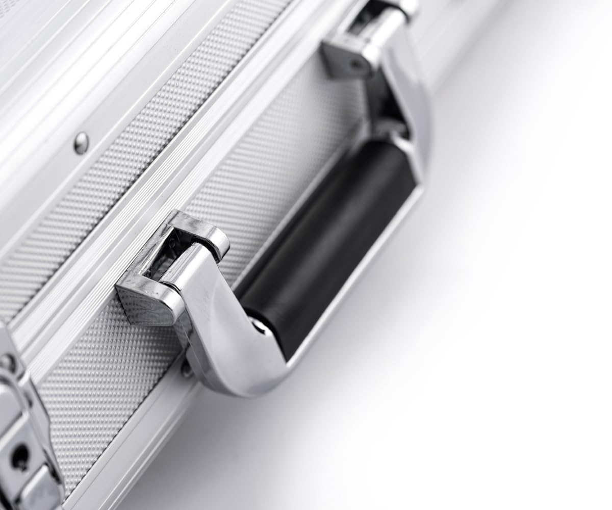 Aluminiumkoffer, CW-033, Leer, Attachékoffer, Aktenkoffer aus Aluminium, Alu-Koffer, Demonstrationskoffer, Aluminium Schutzkoffer, Silber